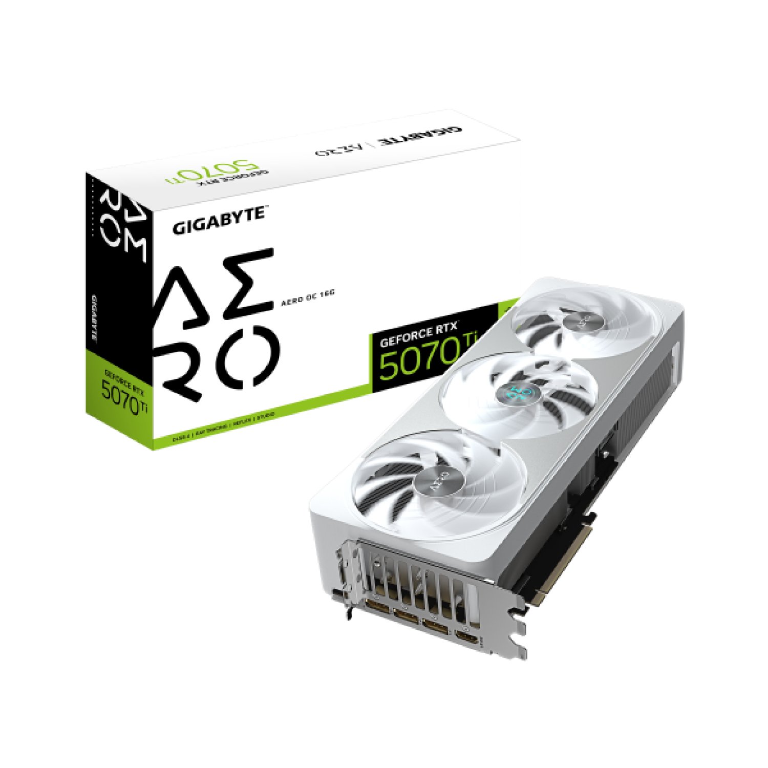 Gigabyte GeForce RTX 5070 Ti AERO OC · 16GB GDDR7 · Tarjeta Gráfica