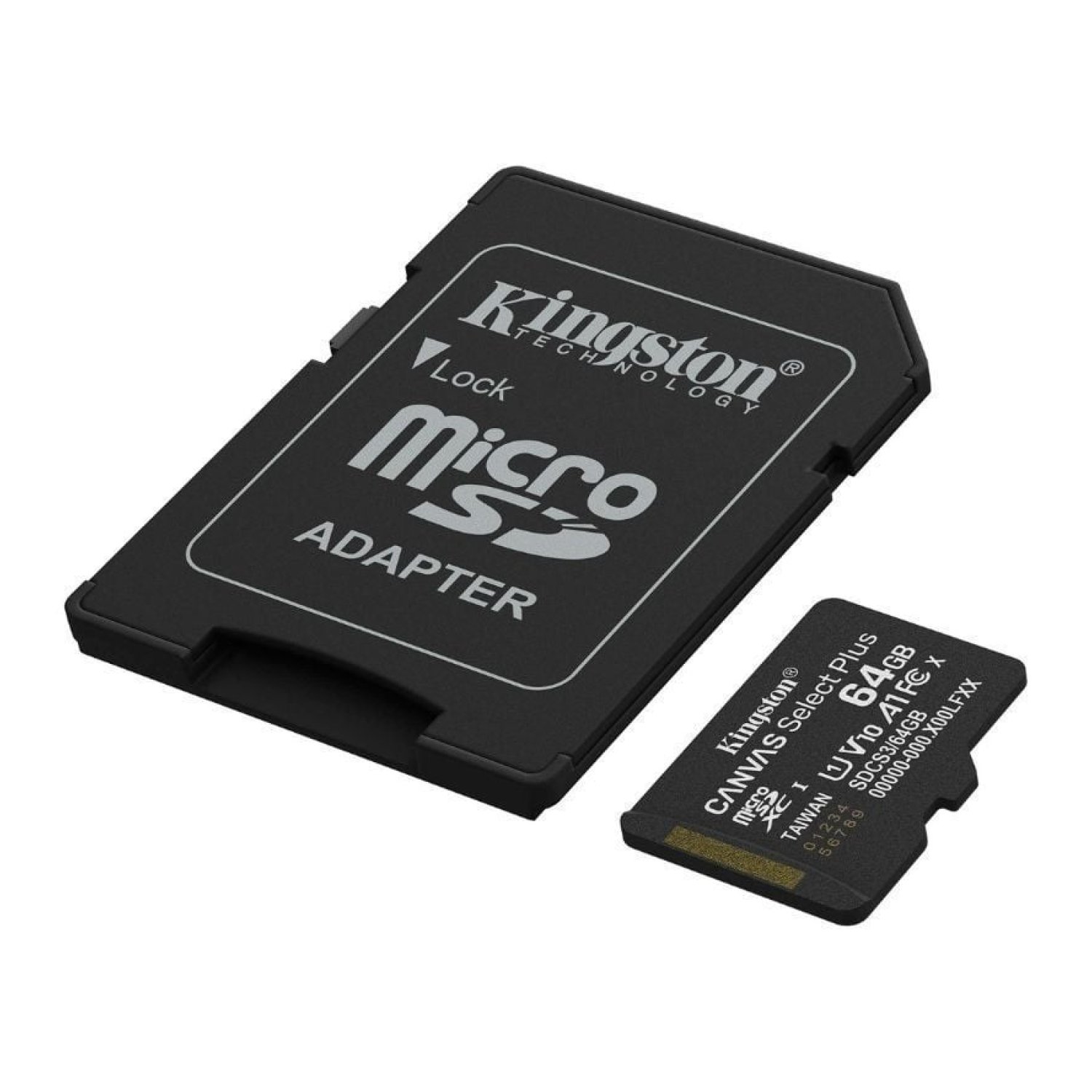 Kingston Canvas Select Plus · microSD XC 64GB · Clase 10 · 100MB/s · Con Adaptador