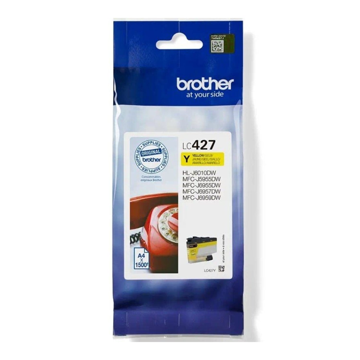 Brother LC-427Y · Cartucho de Tinta Original · Amarillo