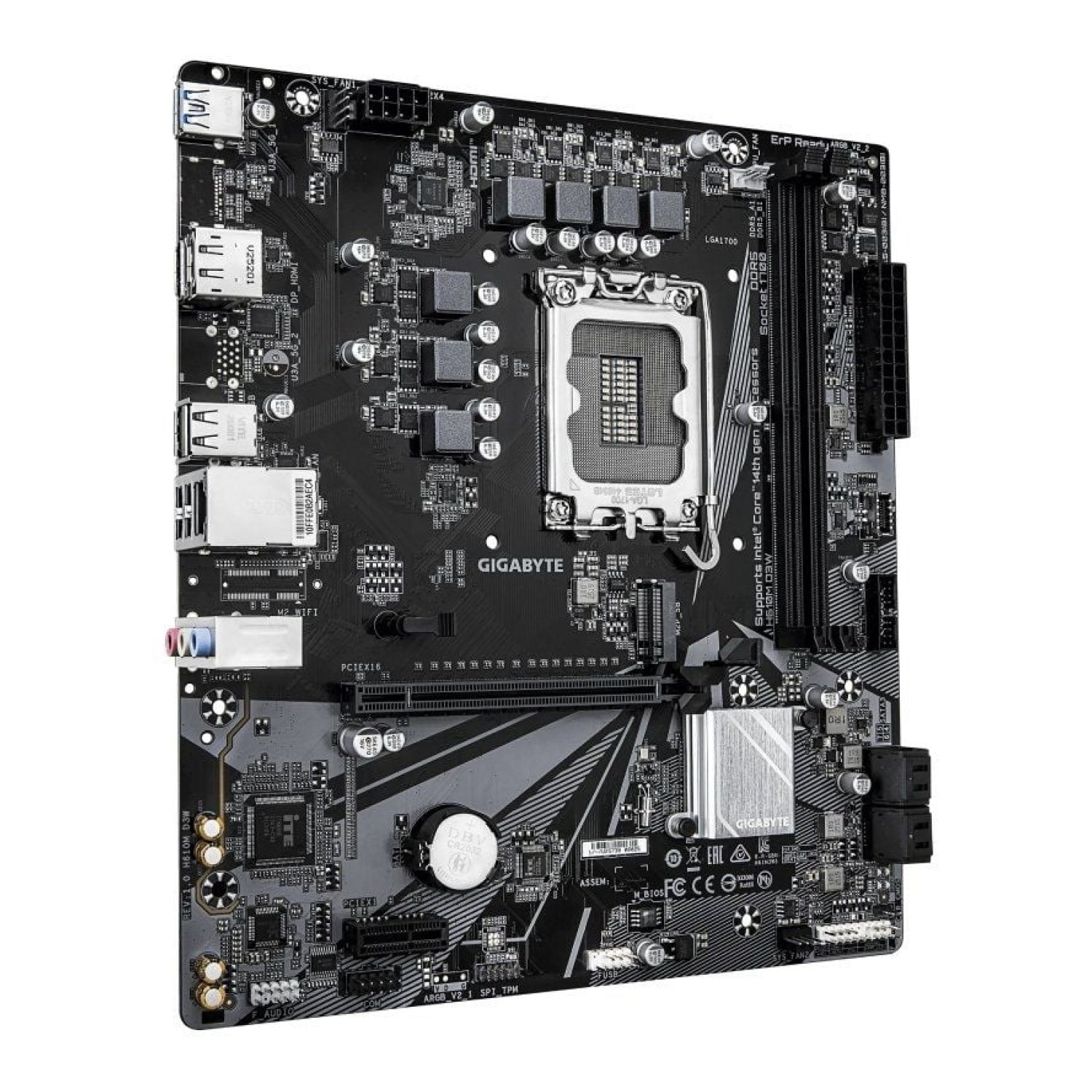 Gigabyte H610M D3W · Socket 1700 · DDR5 · PCIe 4.0 · Micro ATX