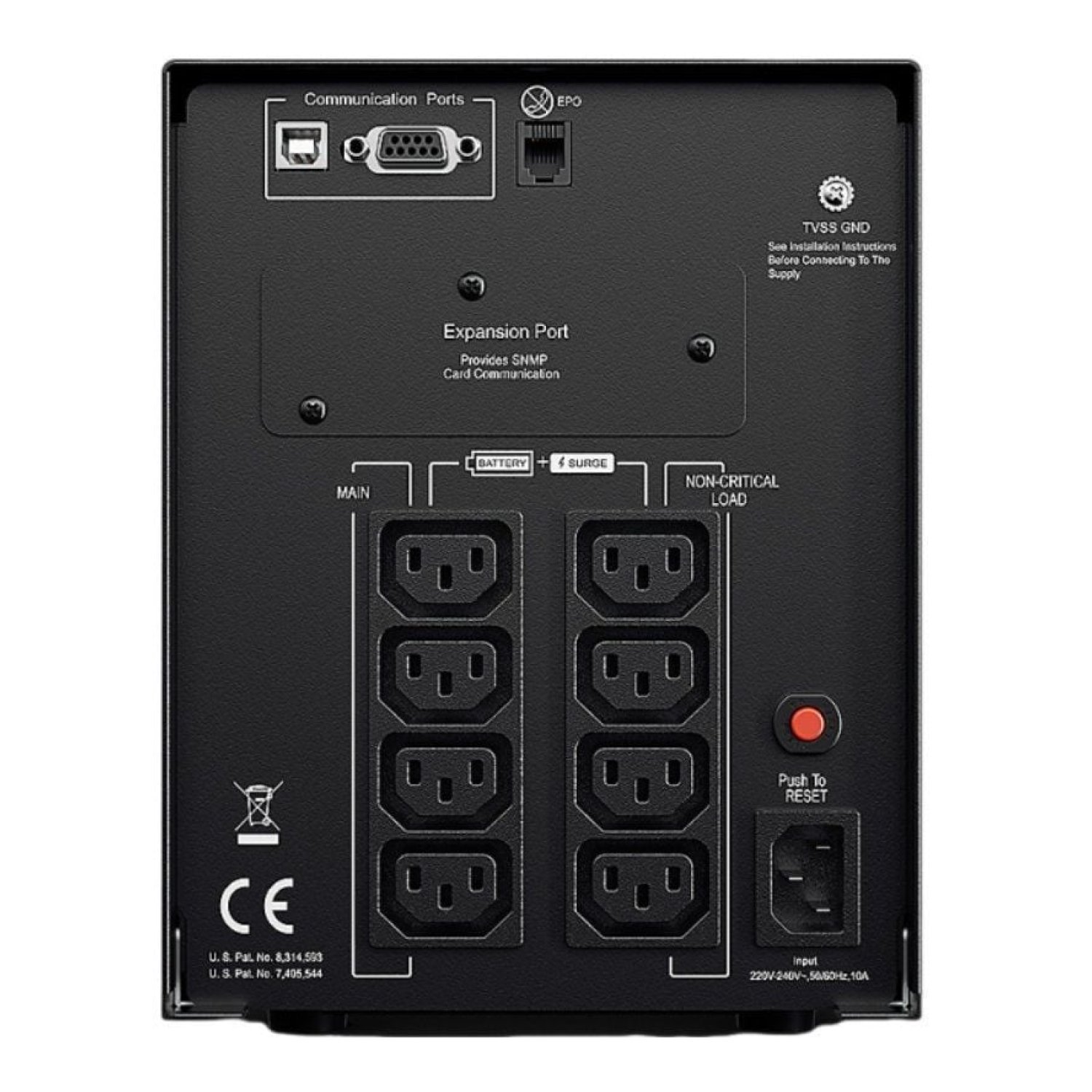 CyberPower PR1500ELCD · SAI Línea Interactiva · 1500VA · 1350W · 8 Salidas · Torre