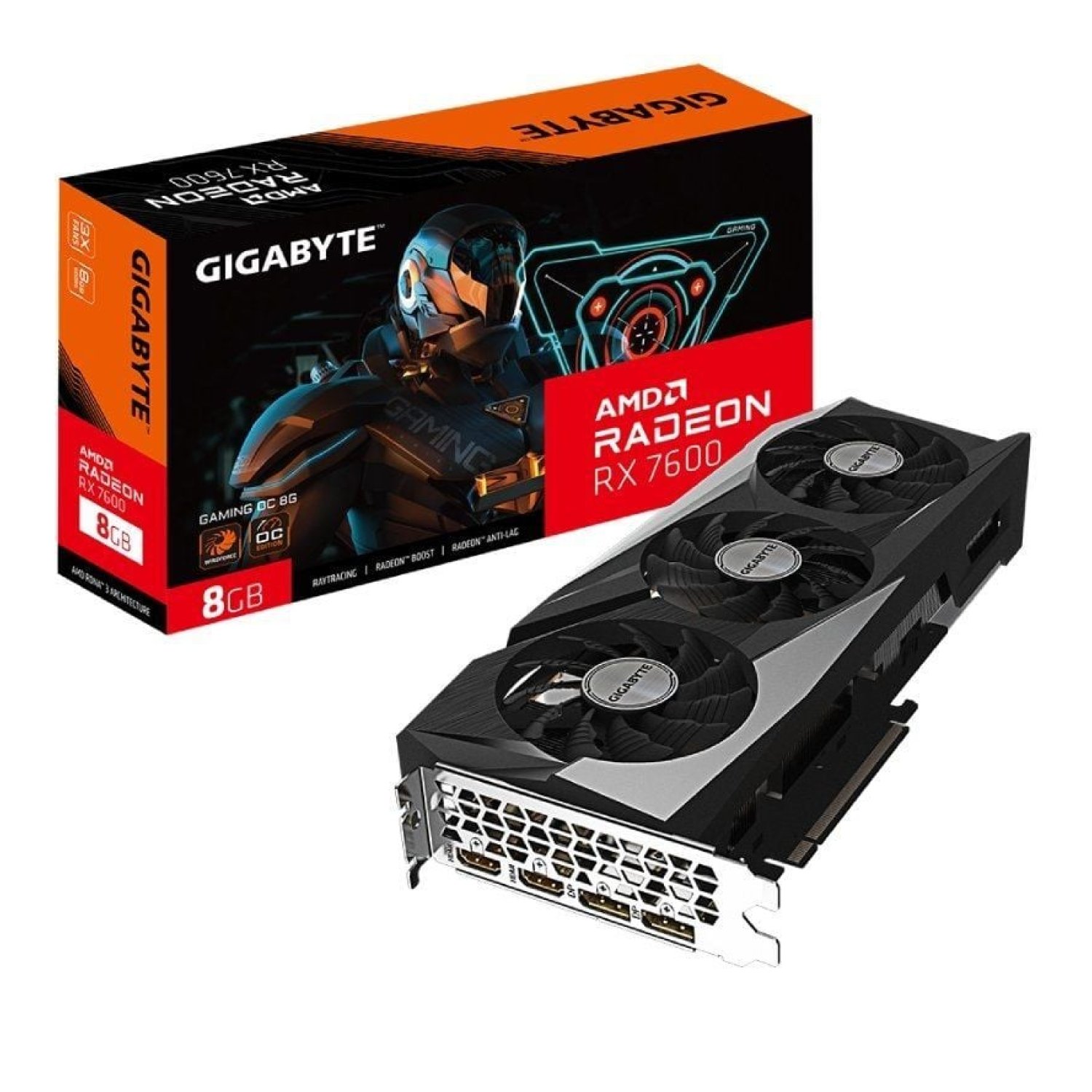 Gigabyte Radeon RX 7600 Gaming OC · 8GB GDDR6