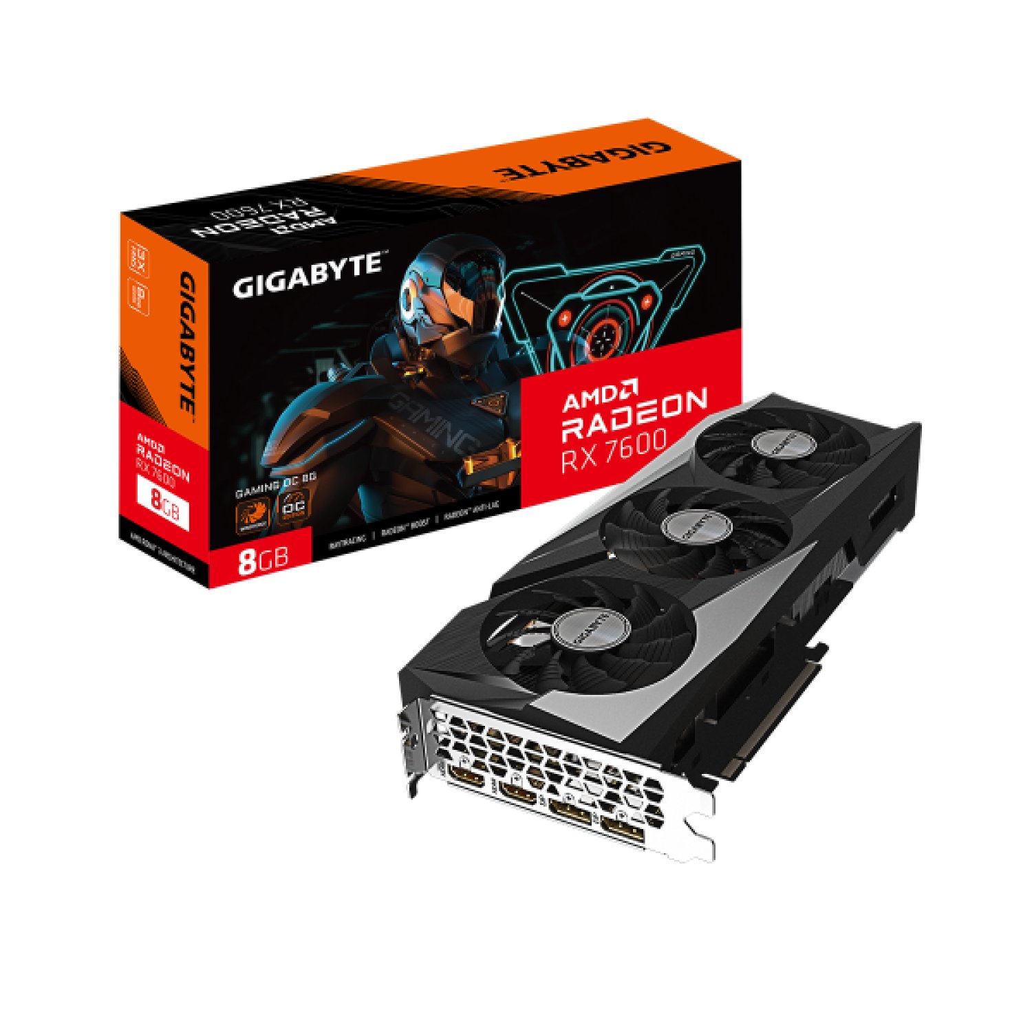Gigabyte Radeon RX 7600 Gaming OC · 8GB GDDR6