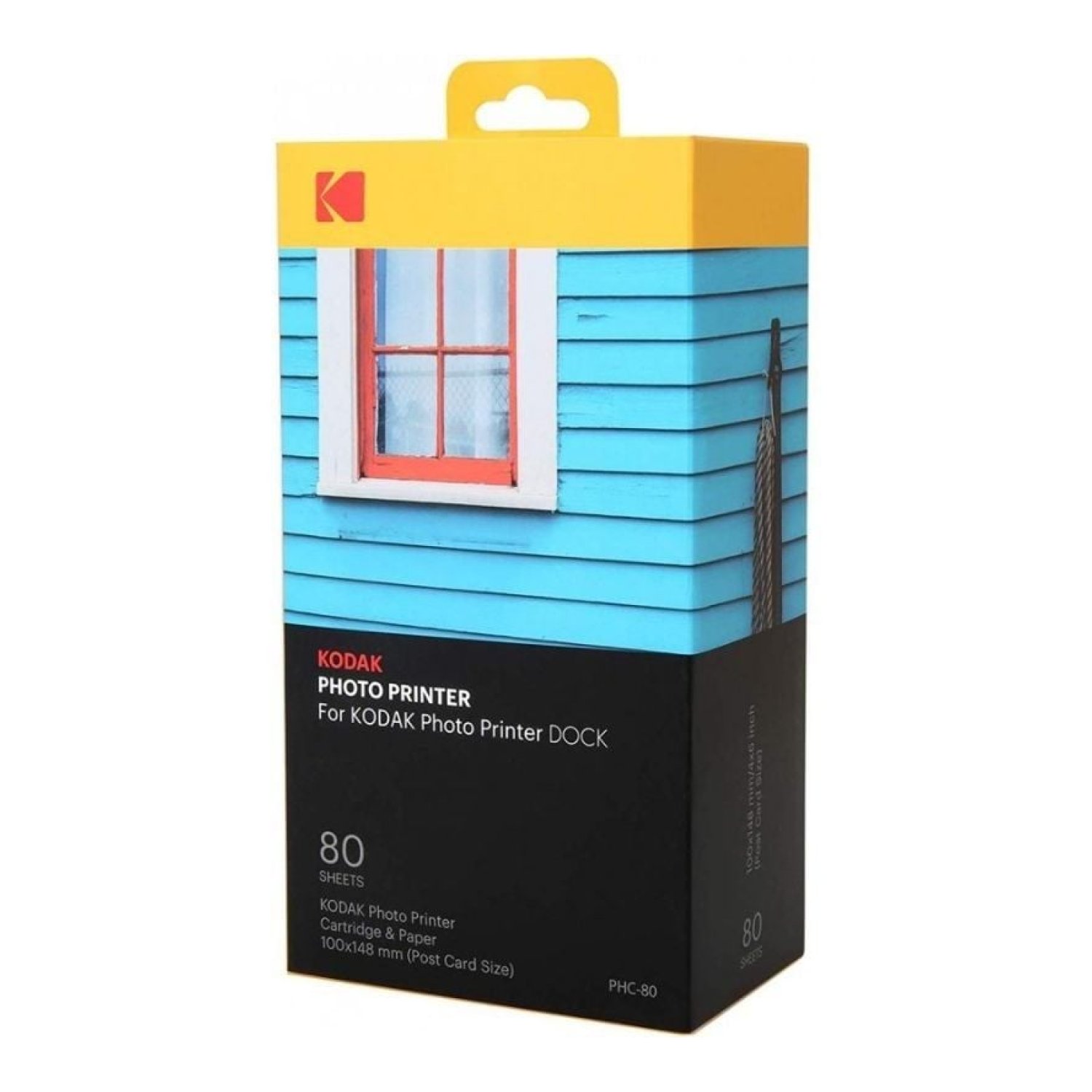 Kodak · Papel Fotográfico · 4"x6" · 80 Hojas · Compatible Dock PD450/KD600