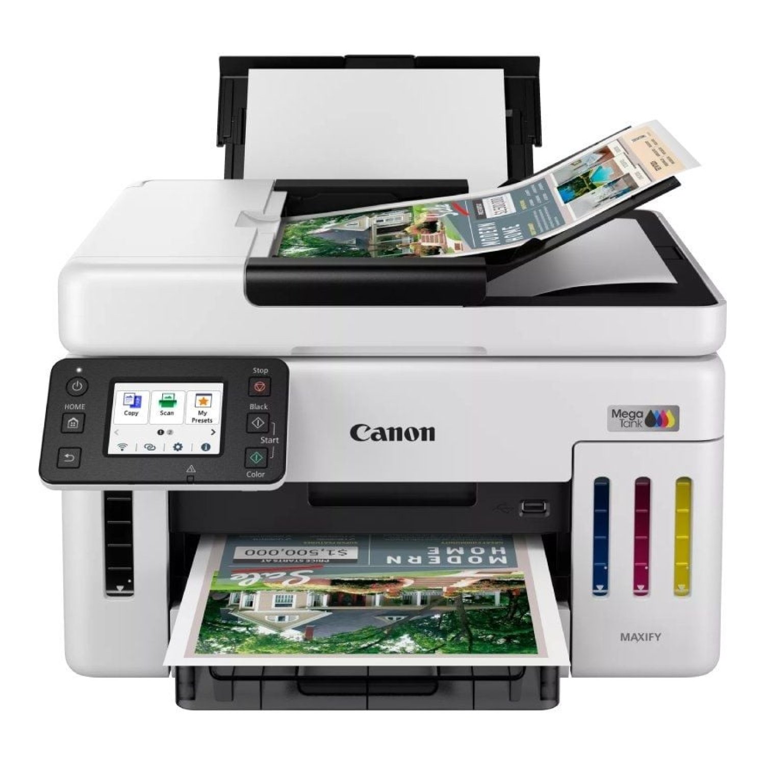 Canon MAXIFY GX6150 · Multifunción MegaTank · WiFi · Dúplex · Blanca