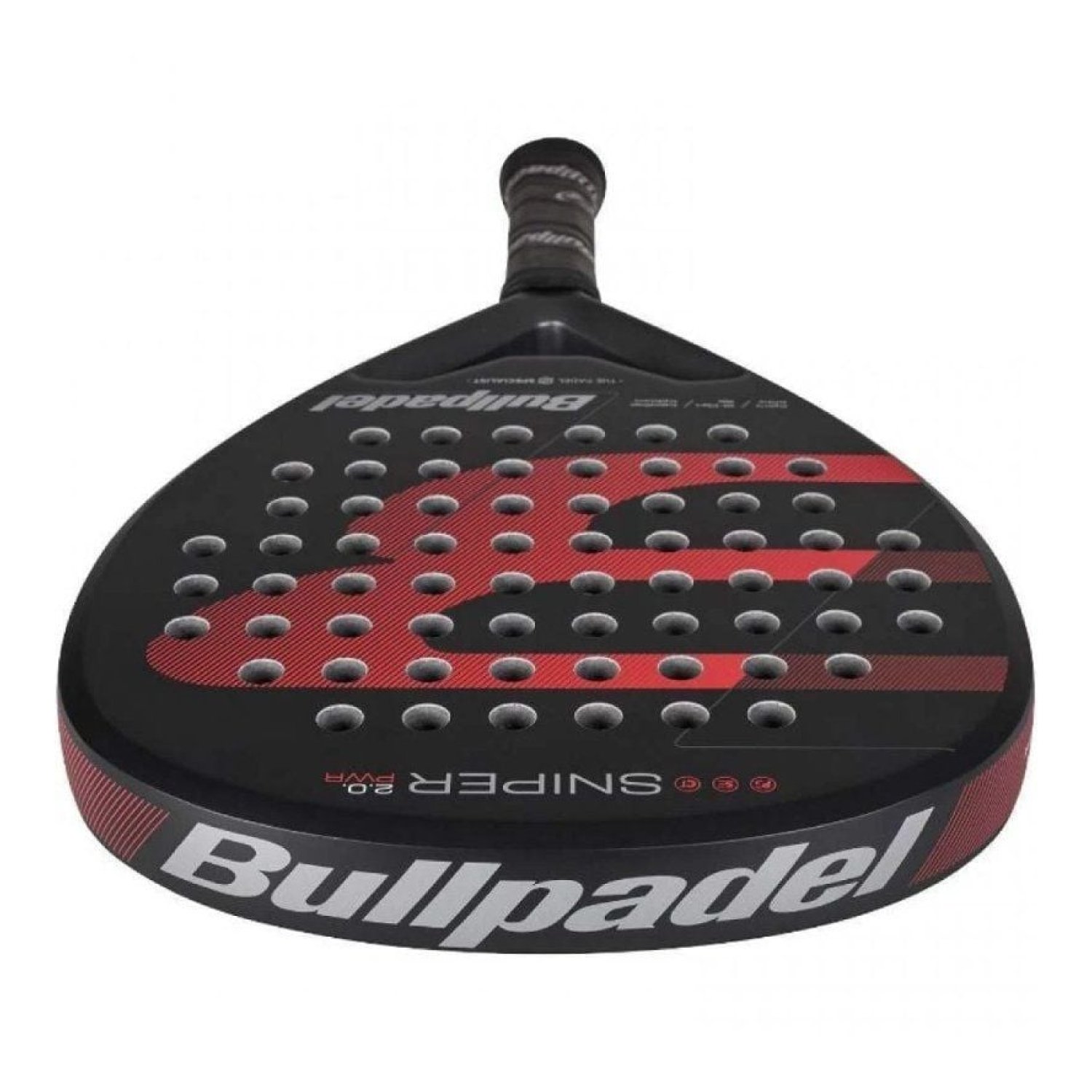 Bullpadel Sniper 2.0 Power 2026 · Pala de Pádel · Negra y Roja