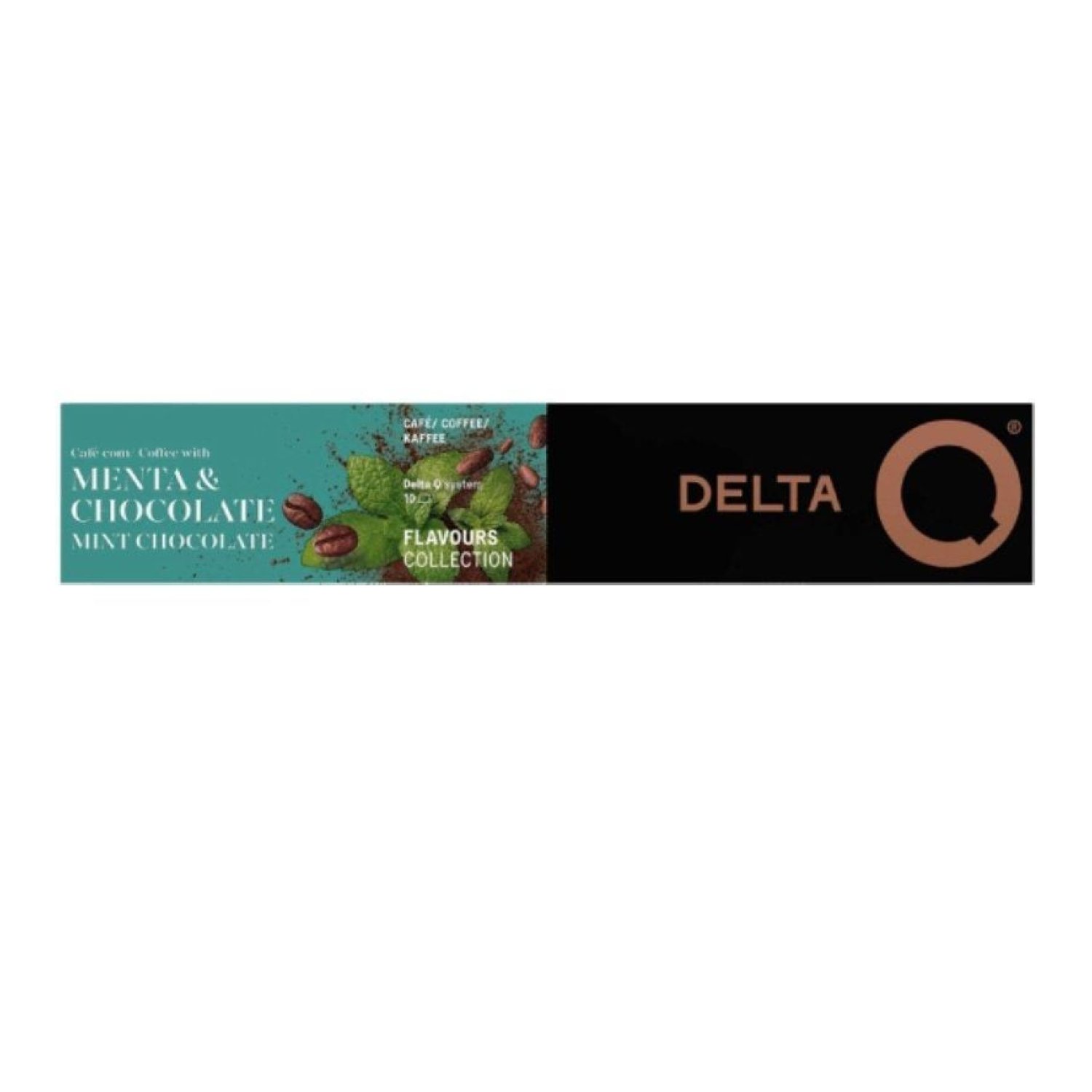 Delta · Cápsulas de Café · Menta y Chocolate · Caja 10 unidades
