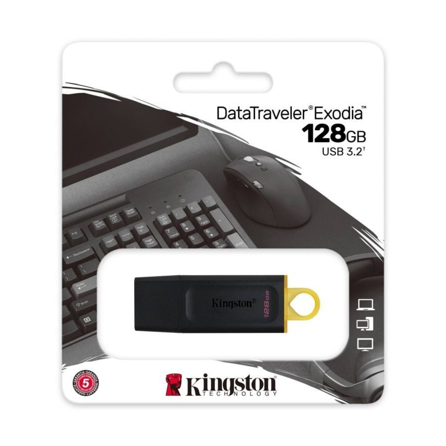Kingston DataTraveler Exodia · Pendrive 128GB · USB 3.2