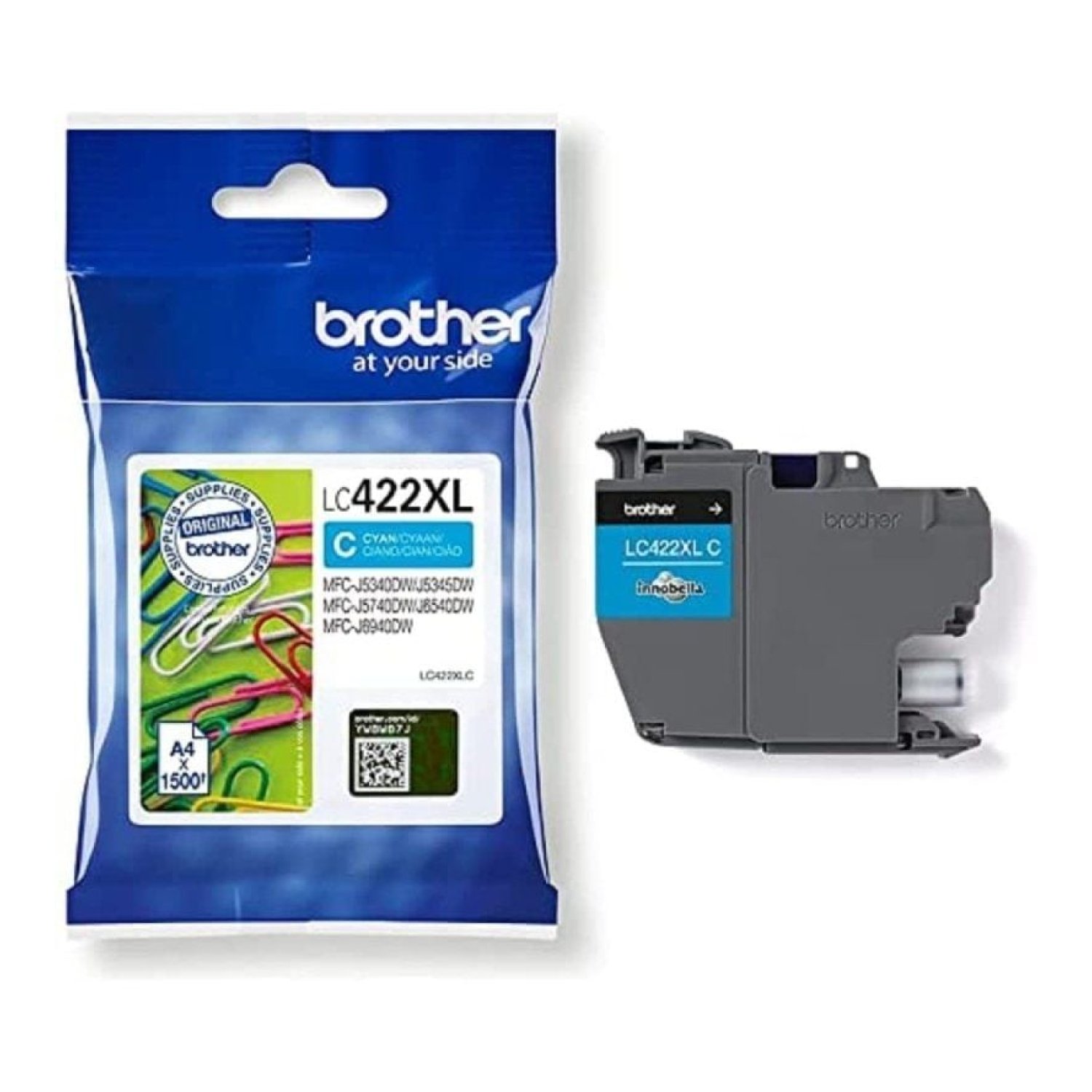 Brother LC-422 XL · Cartucho Tinta Original · Alta Capacidad · Cian