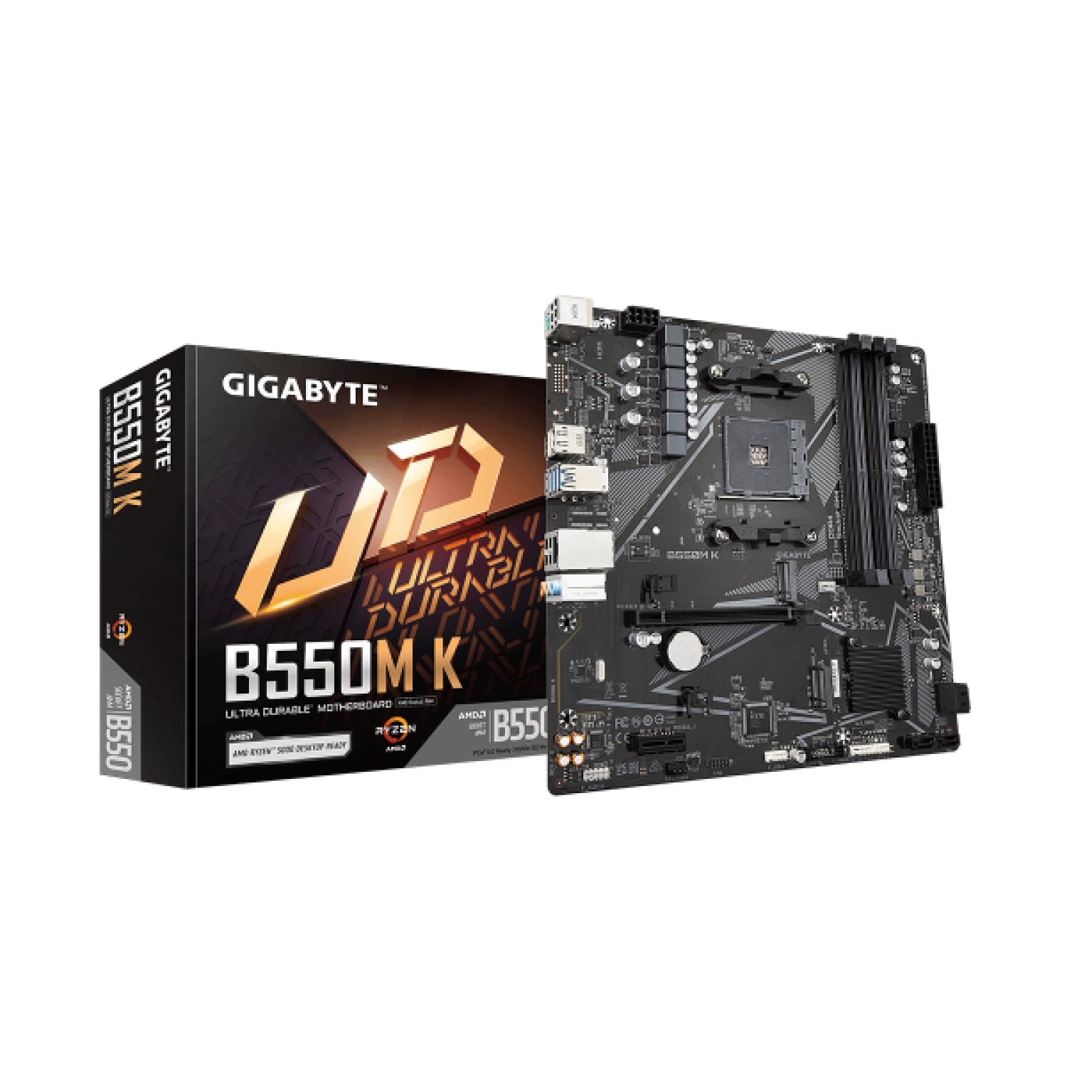 Gigabyte B550M K · Socket AM4 · Micro ATX · DDR4 · PCIe 4.0
