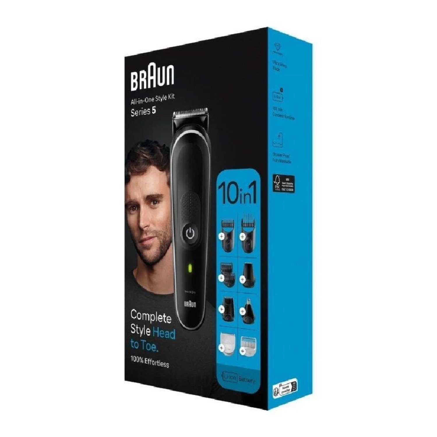 Braun Series 5 MGK5440 · Recortadora Todo en Uno · 10 Accesorios · Batería