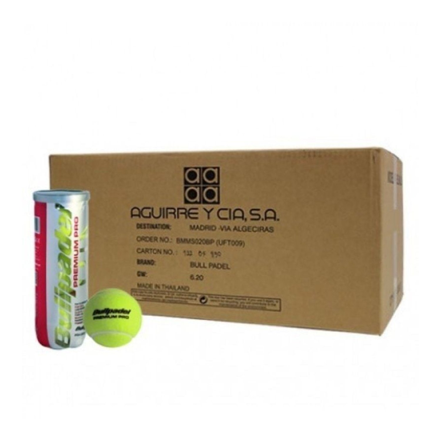 Bullpadel Premium Pro · Cajón Bolas de Pádel · 24 Packs x 3 Unidades