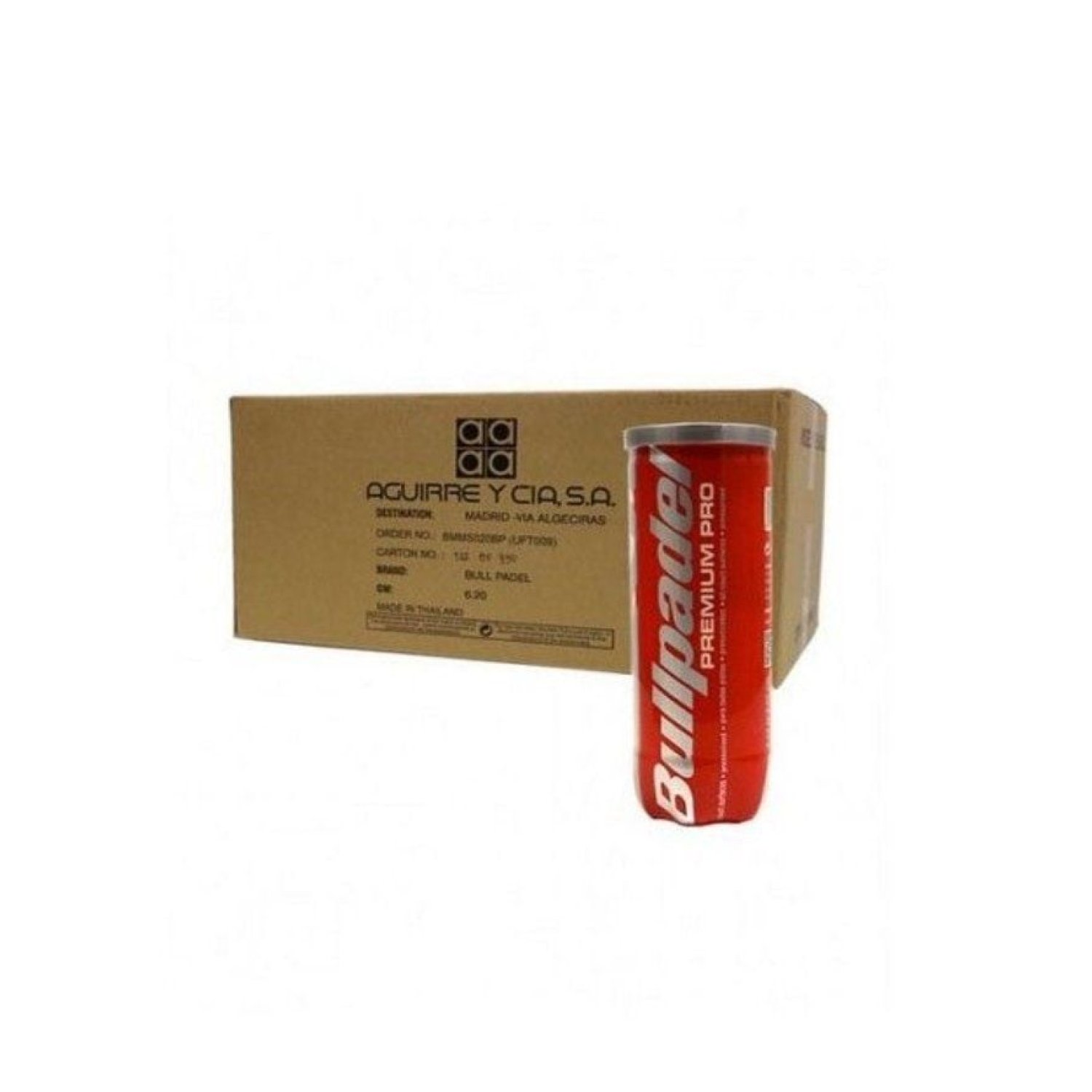 Bullpadel Premium Pro · Cajón Bolas de Pádel · 24 Packs x 3 Unidades