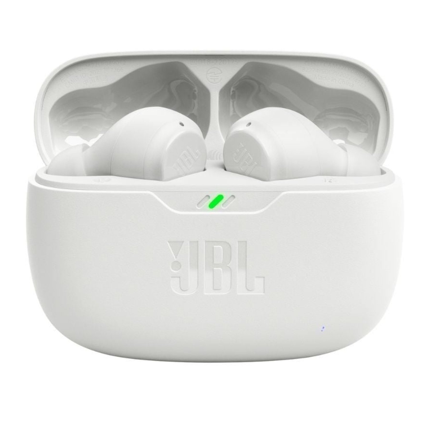 JBL Wave Beam · Auriculares Bluetooth · 8h Autonomía · Estuche de Carga · Blanco