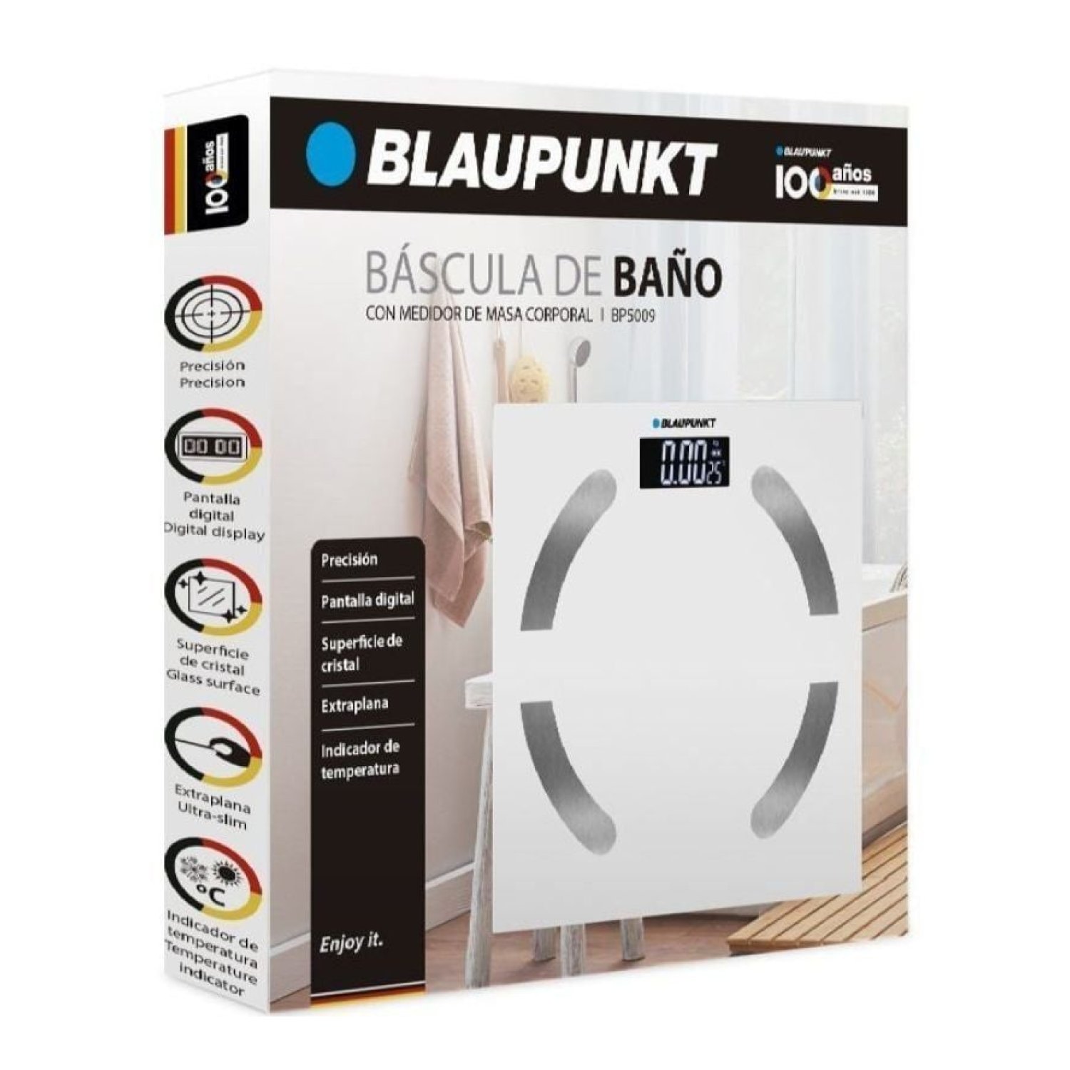 Blaupunkt BP5009 · Báscula de Baño Digital · Blanco