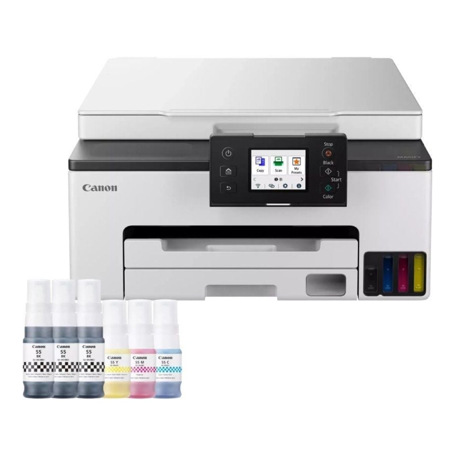 Canon MAXIFY GX1050 · Multifunción MegaTank · 3 en 1 · WiFi · Dúplex · Pack Consumibles XL