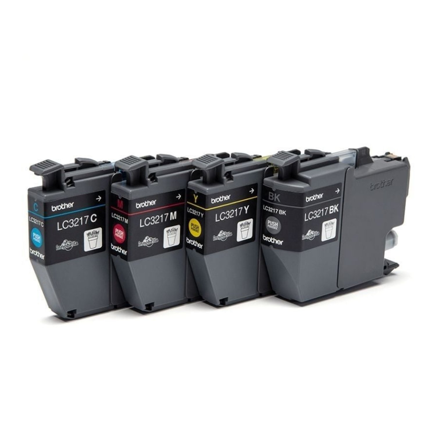 Brother LC3217VAL · Cartucho Multipack · Negro + Cian + Magenta + Amarillo