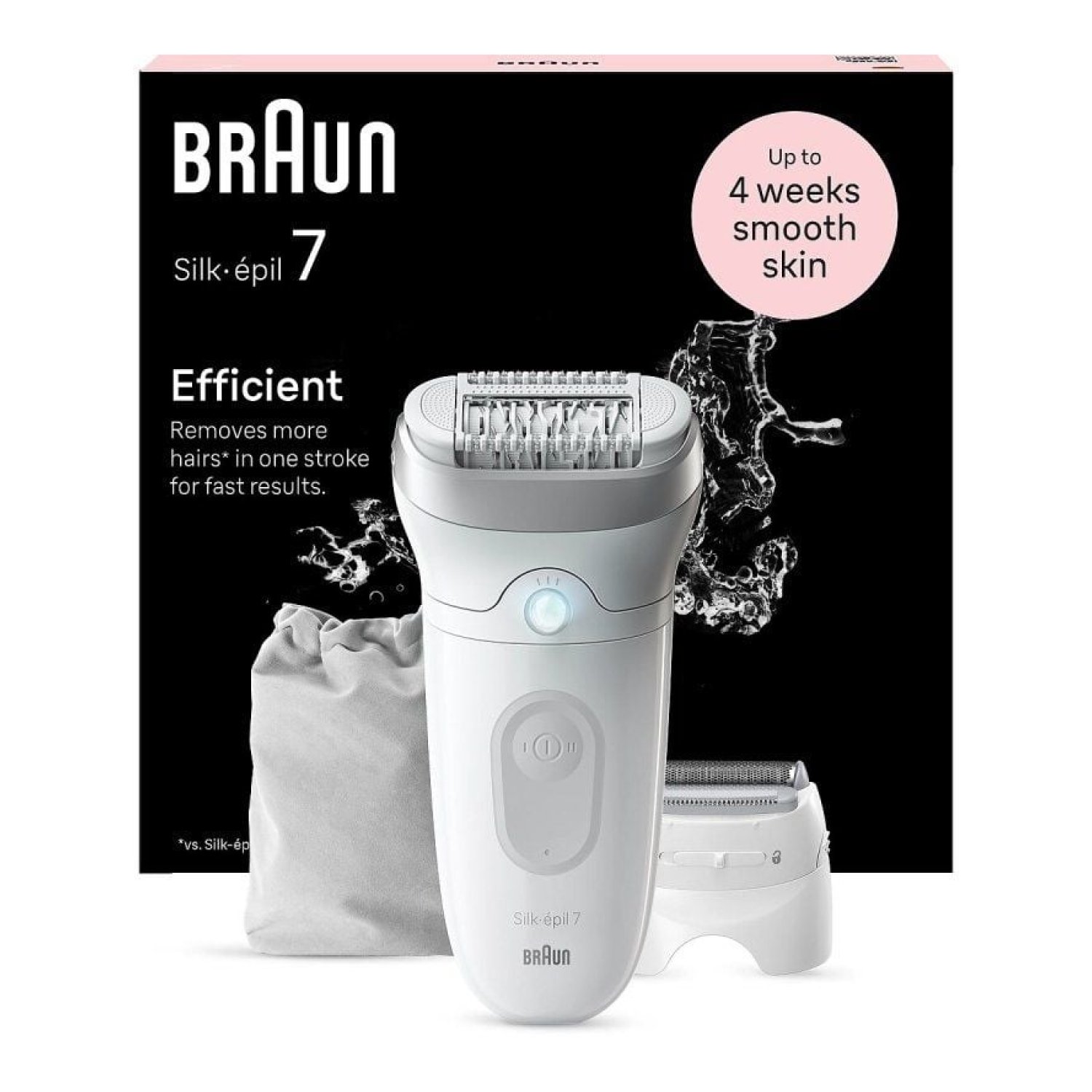 Braun Silk Epil Series 7 · Depiladora con Batería · 5 Accesorios