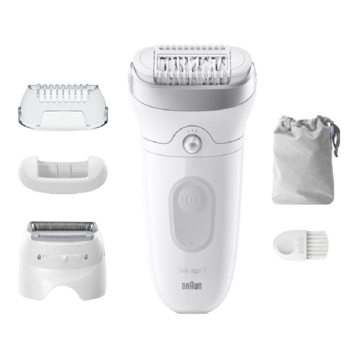Braun Silk Epil Series 7 · Depiladora con Batería · 5 Accesorios