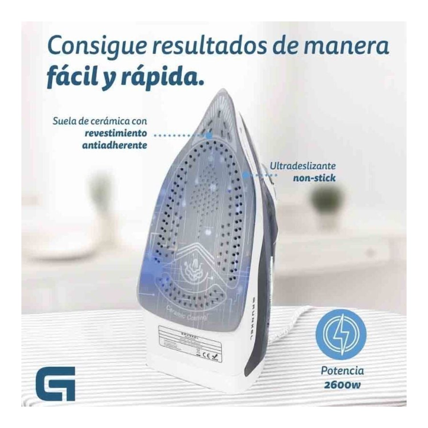 Grunkel PL-2600CE · Plancha Vapor · 2600W