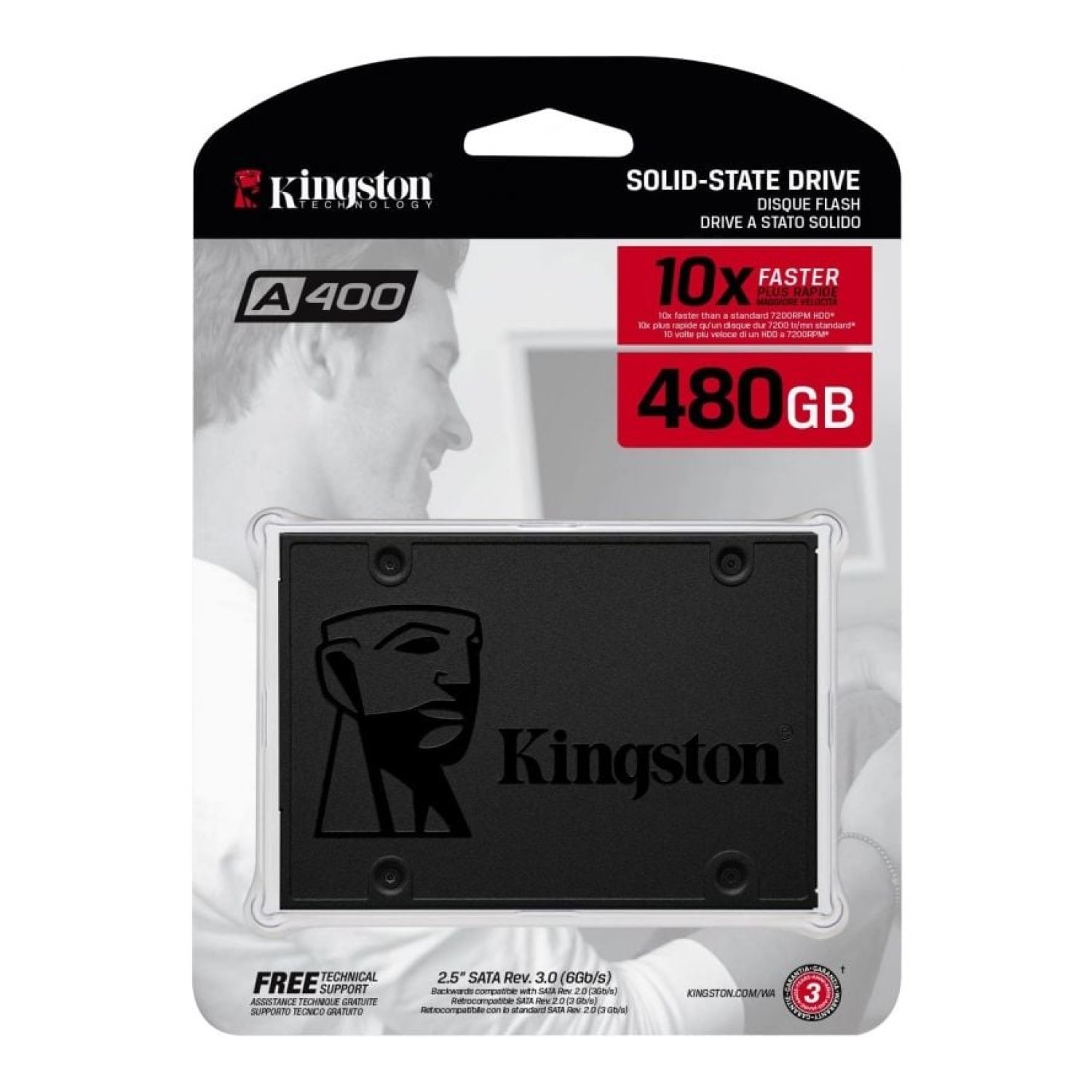 Kingston A400 · SSD 480GB · SATA III
