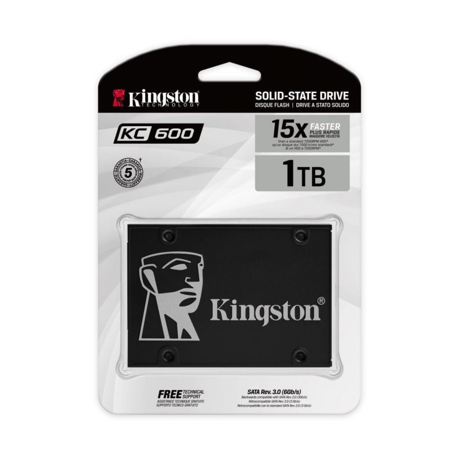 Kingston KC600 · 1TB · SATA III · SSD