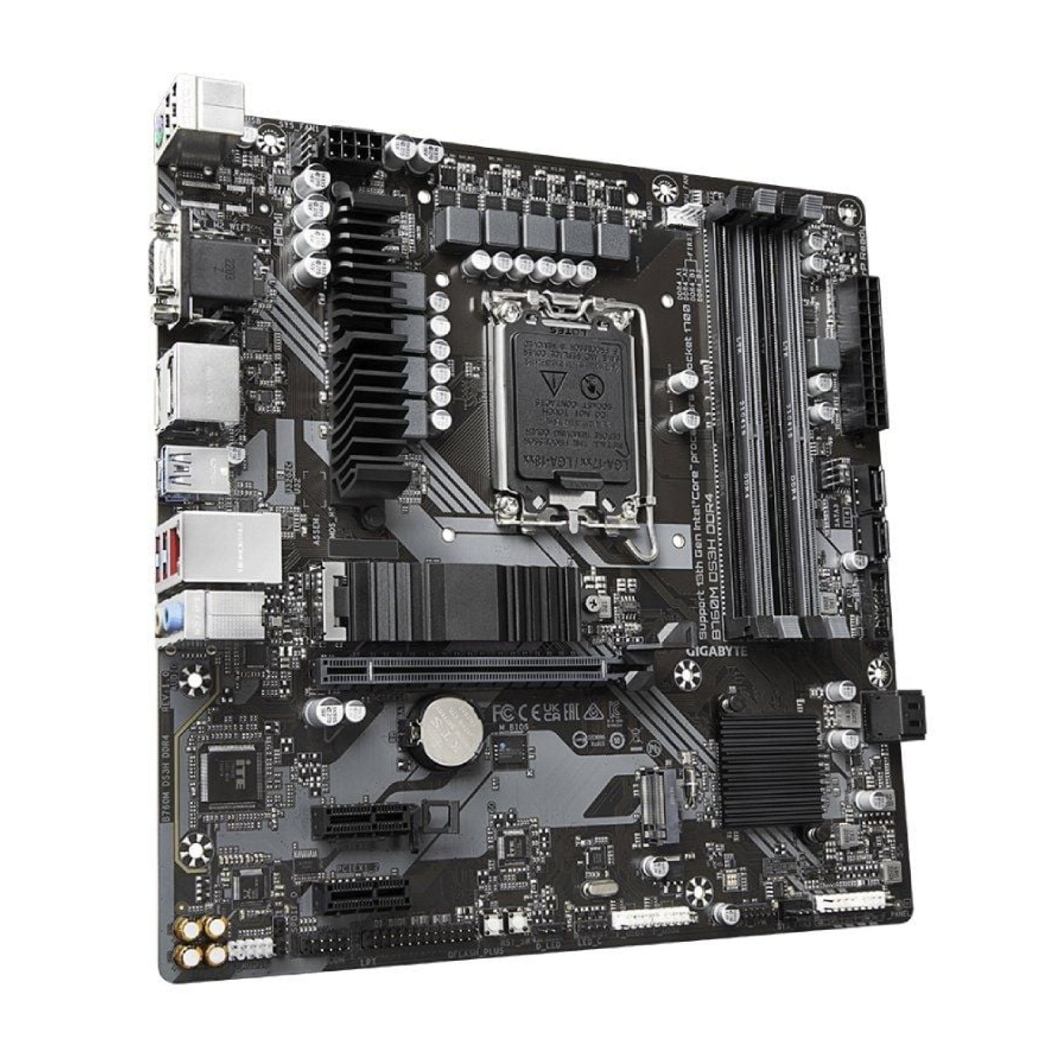 Gigabyte B760M DS3H · Socket 1700 · DDR4 · PCIe 4.0 · Micro ATX
