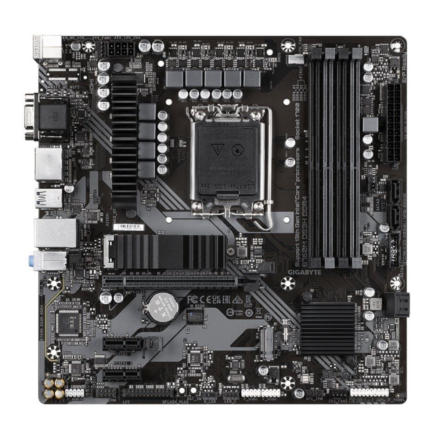 Gigabyte B760M DS3H · Socket 1700 · DDR4 · PCIe 4.0 · Micro ATX
