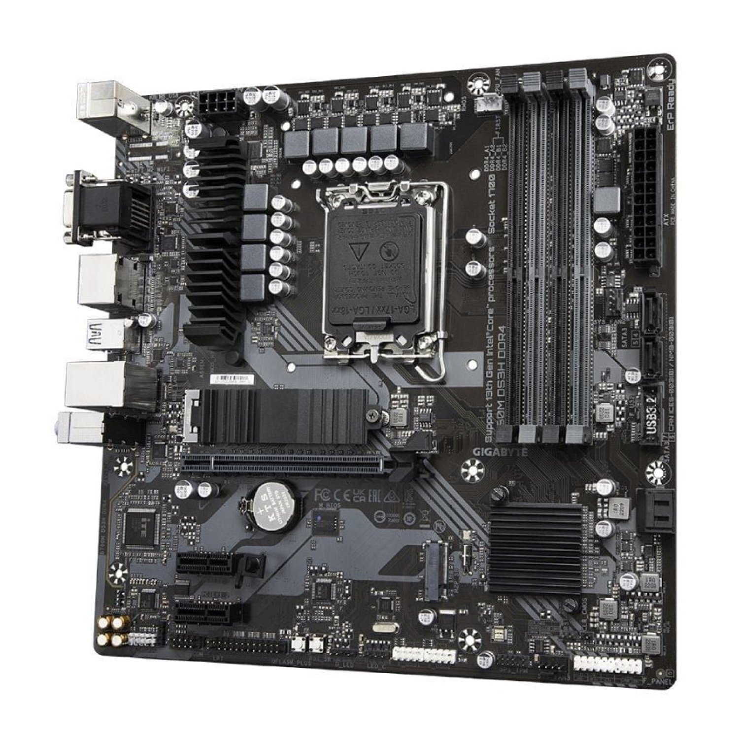 Gigabyte B760M DS3H · Socket 1700 · DDR4 · PCIe 4.0 · Micro ATX