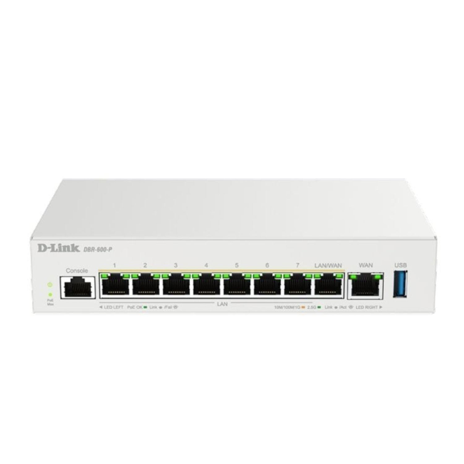 D-Link DBR-600-P · Router VPN/Firewall · 9 Puertos · Gigabit