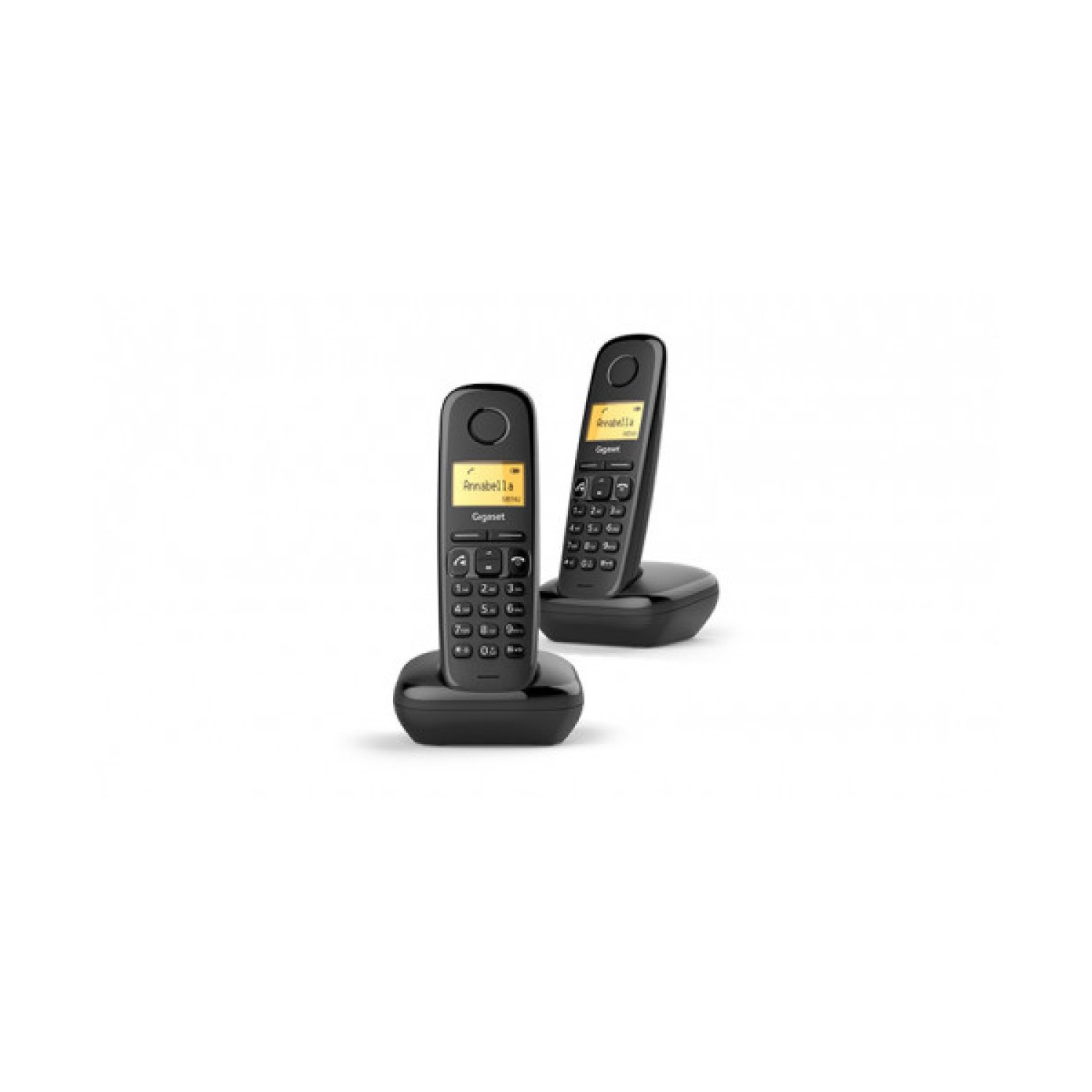 Gigaset A270 · Teléfono Inalámbrico · Pack Dúo · Negro
