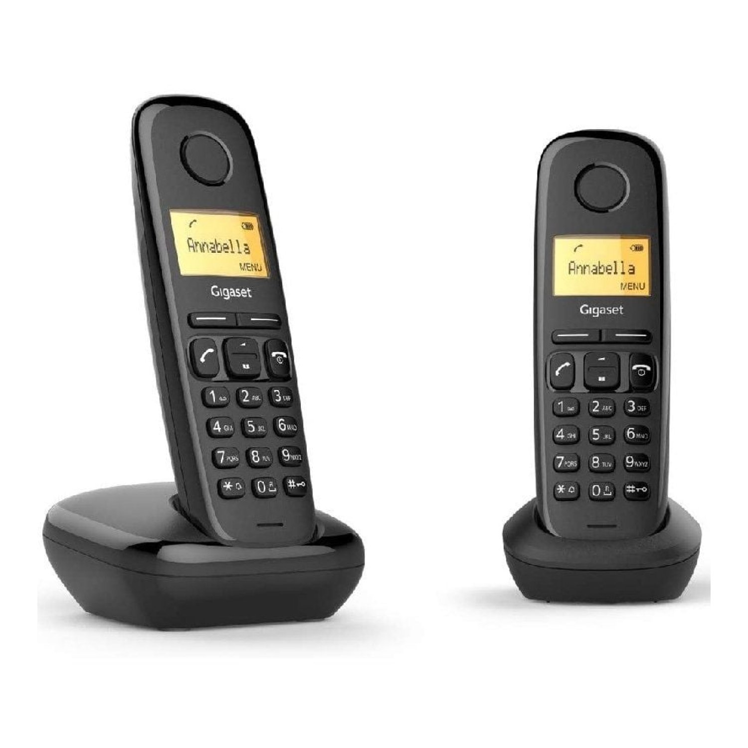Gigaset A270 · Teléfono Inalámbrico · Pack Dúo · Negro