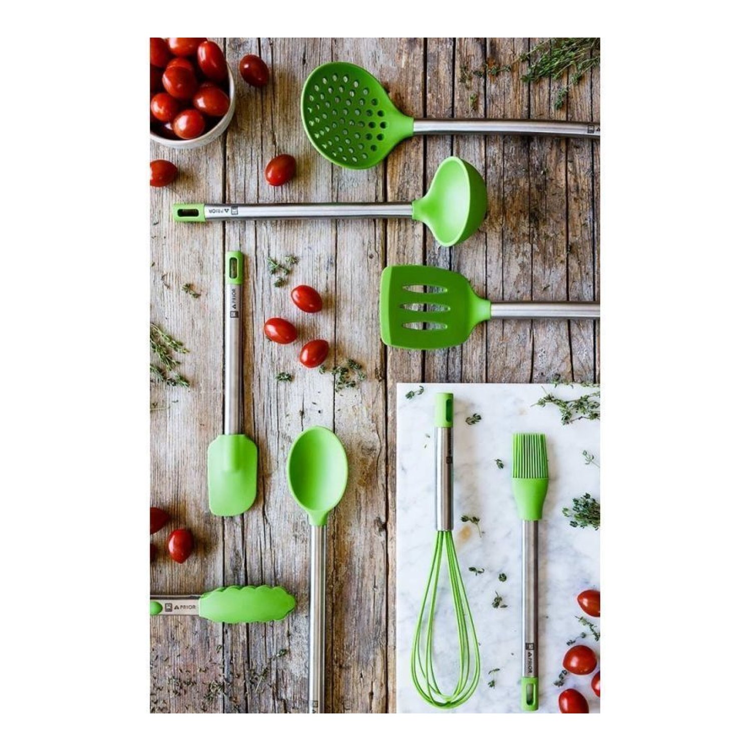 Bra · Paleta Lengua Pastelera · Verde · Acero Inoxidable