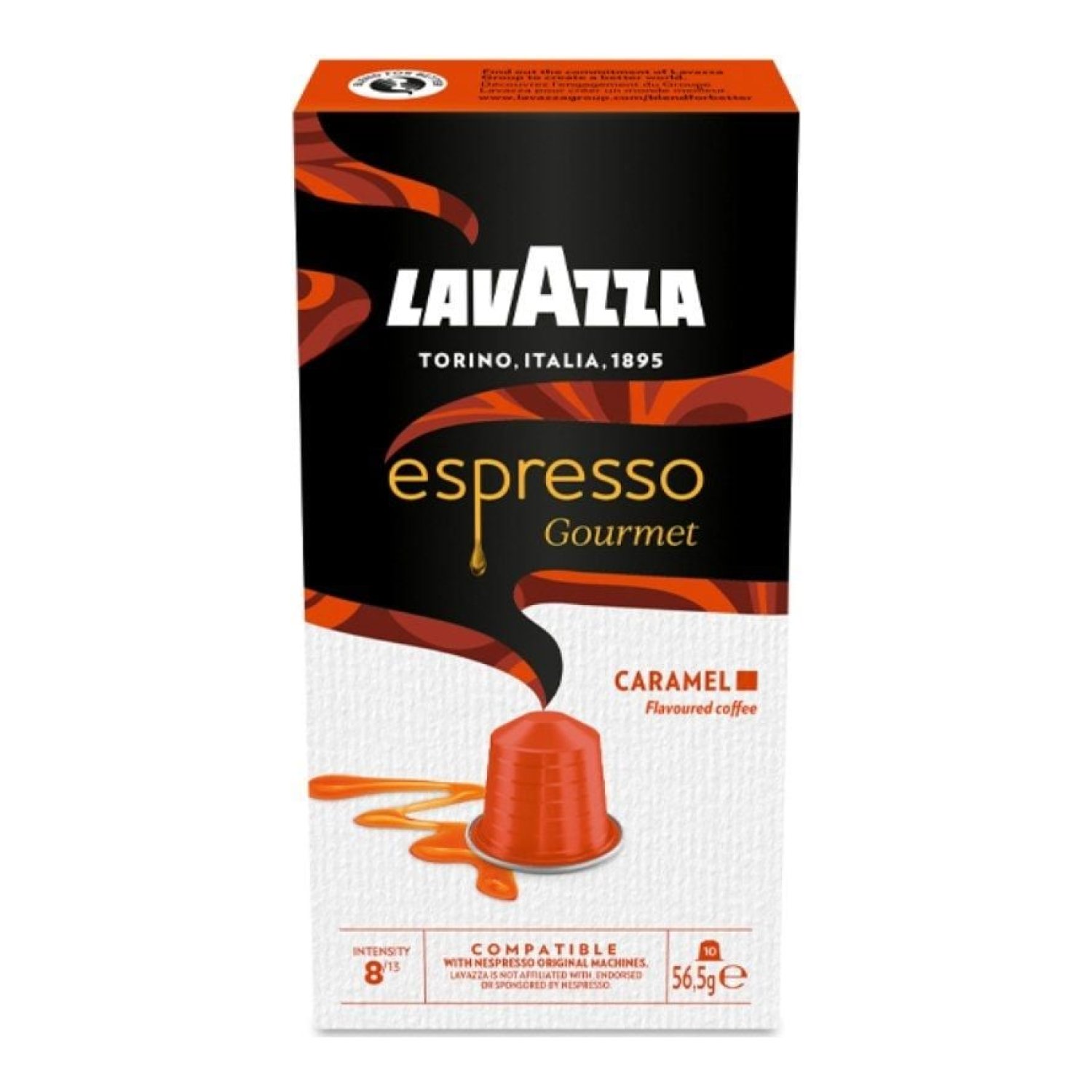Lavazza Espresso Gourmet Caramel · Cápsulas Nespresso · Caja 10 unidades