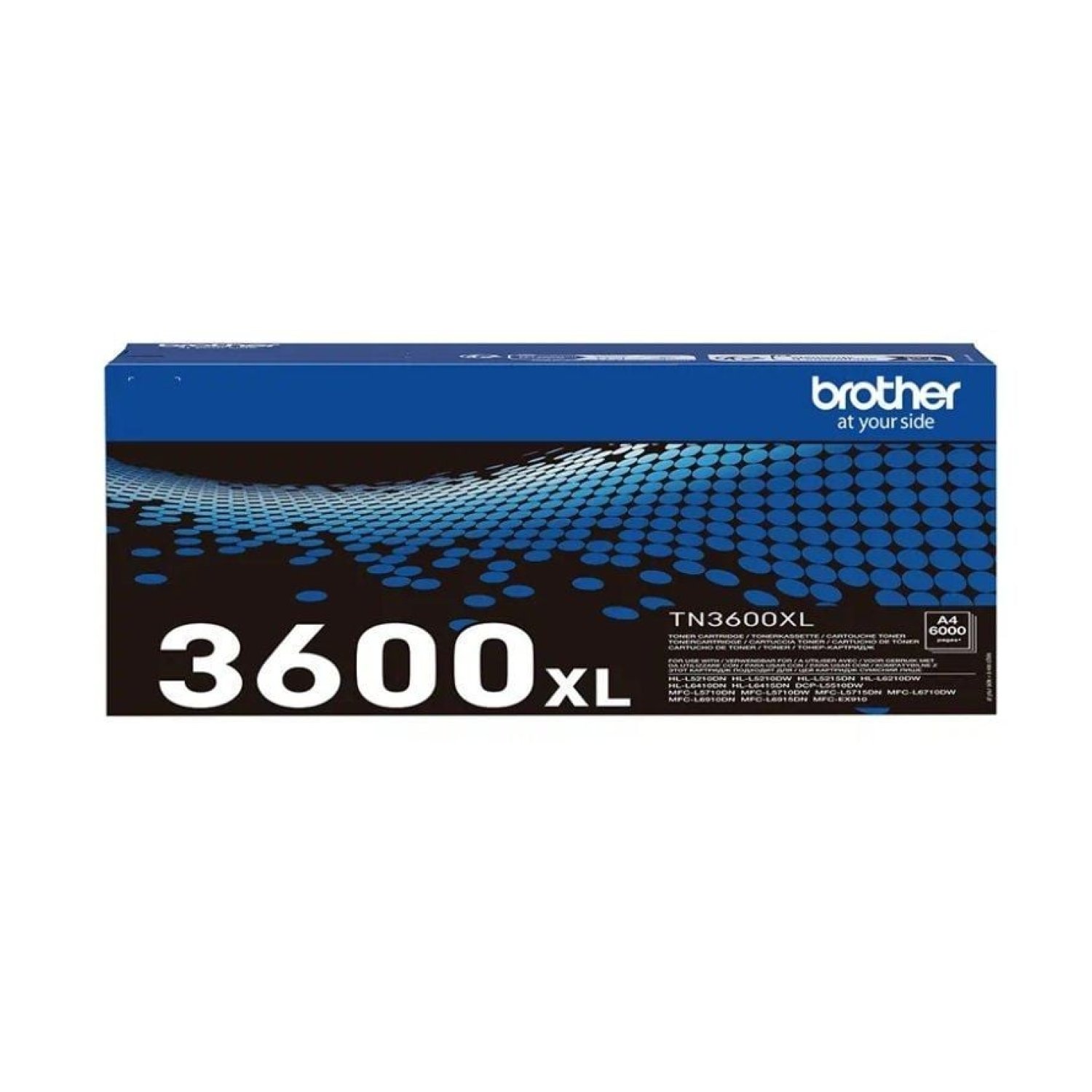 Brother TN3600XL · Tóner Original · Alta Capacidad · Negro