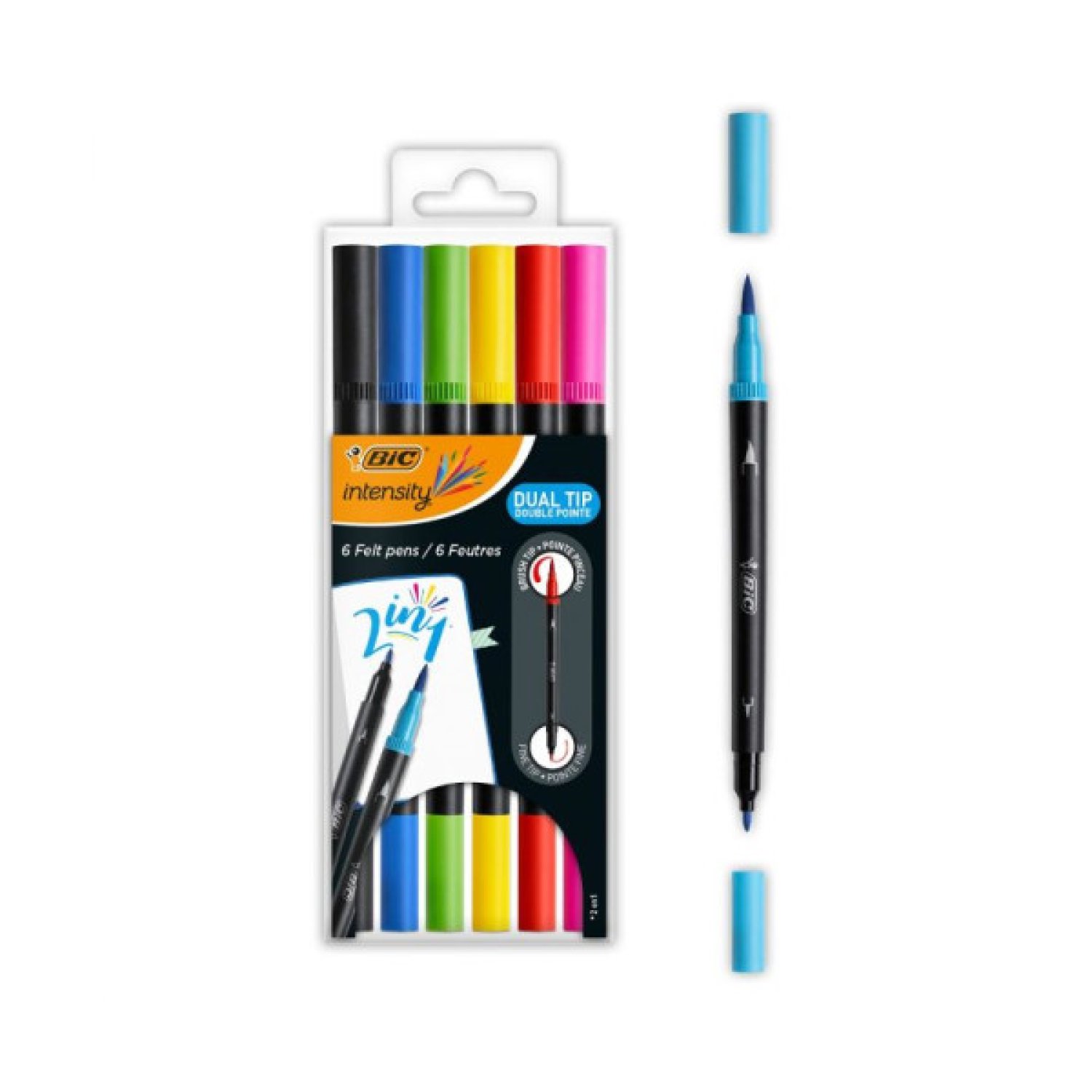 BIC Intensity Dual Tip · Rotuladores Punta Fina · Colores Surtidos