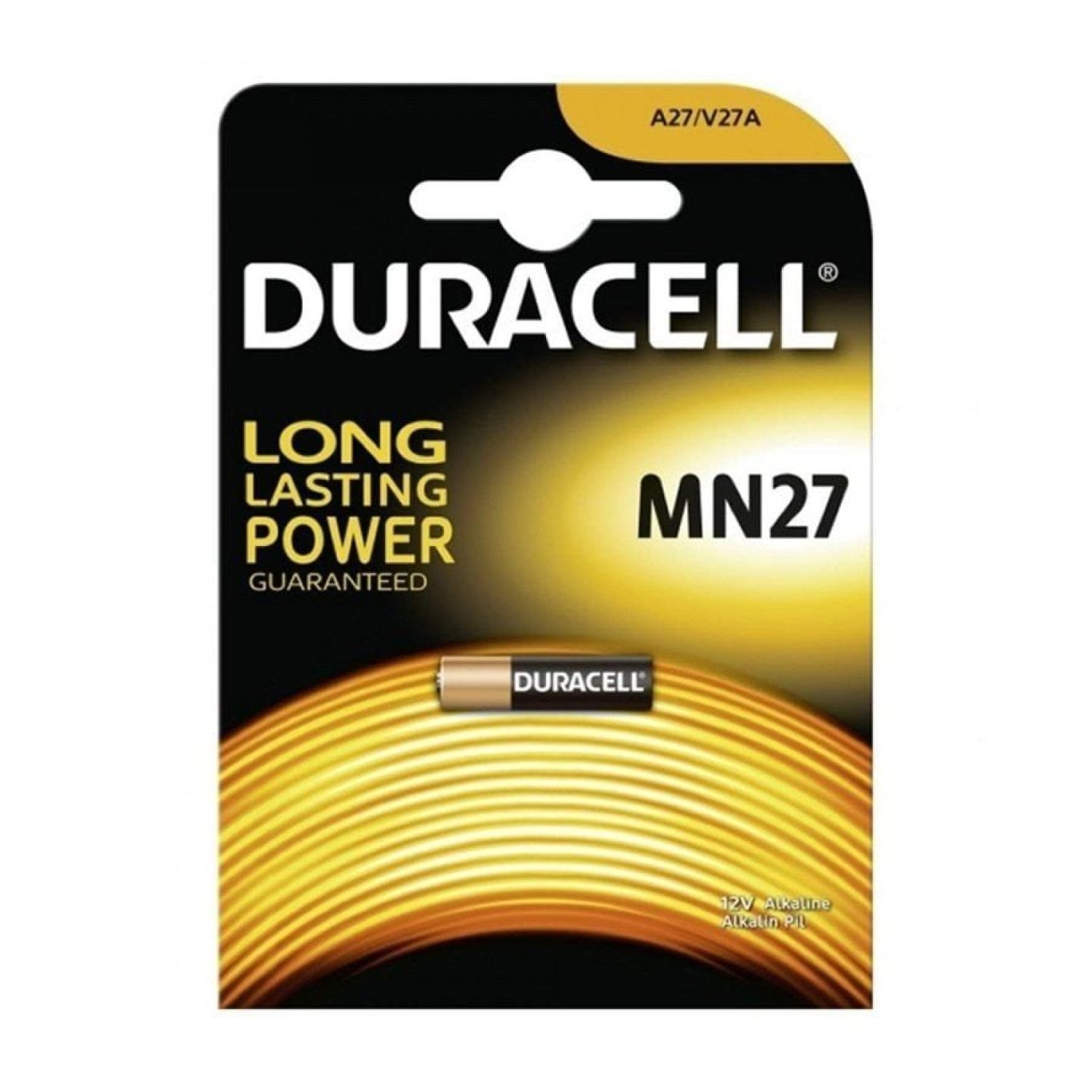 Duracell A27 · Pila Alcalina · 12V