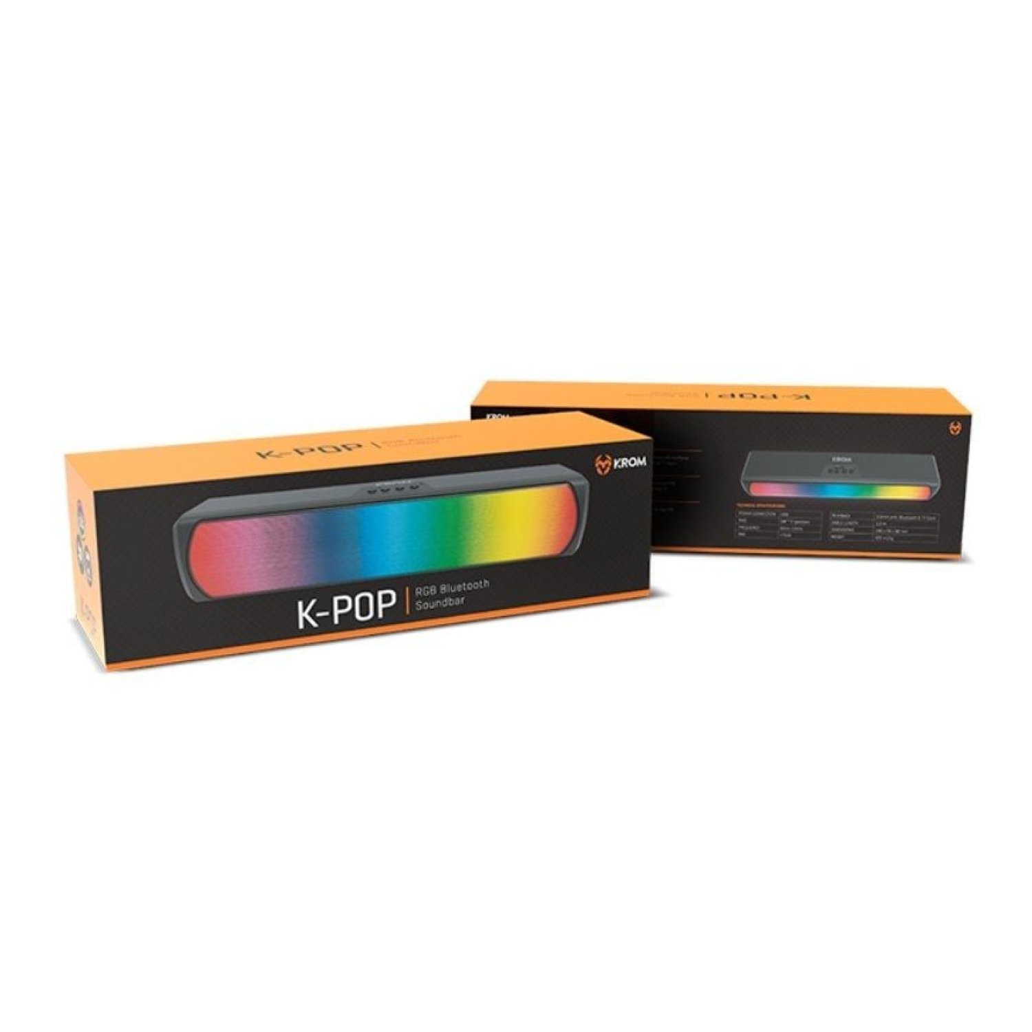 KROM K-POP · Barra de Sonido · Bluetooth · 6W · 2.0 Canales