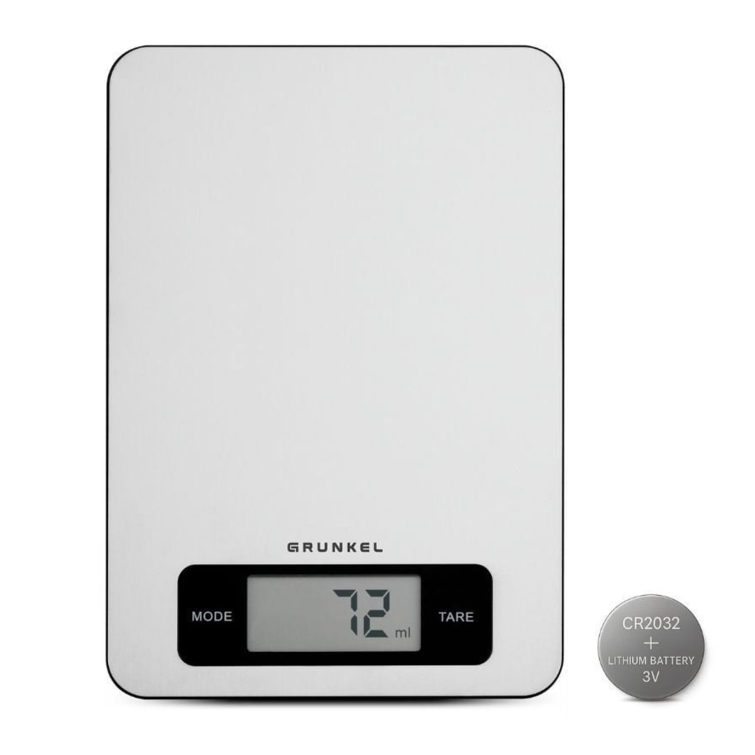 Grunkel BC-COOKXT · Báscula Electrónica Cocina · 5kg · Plata