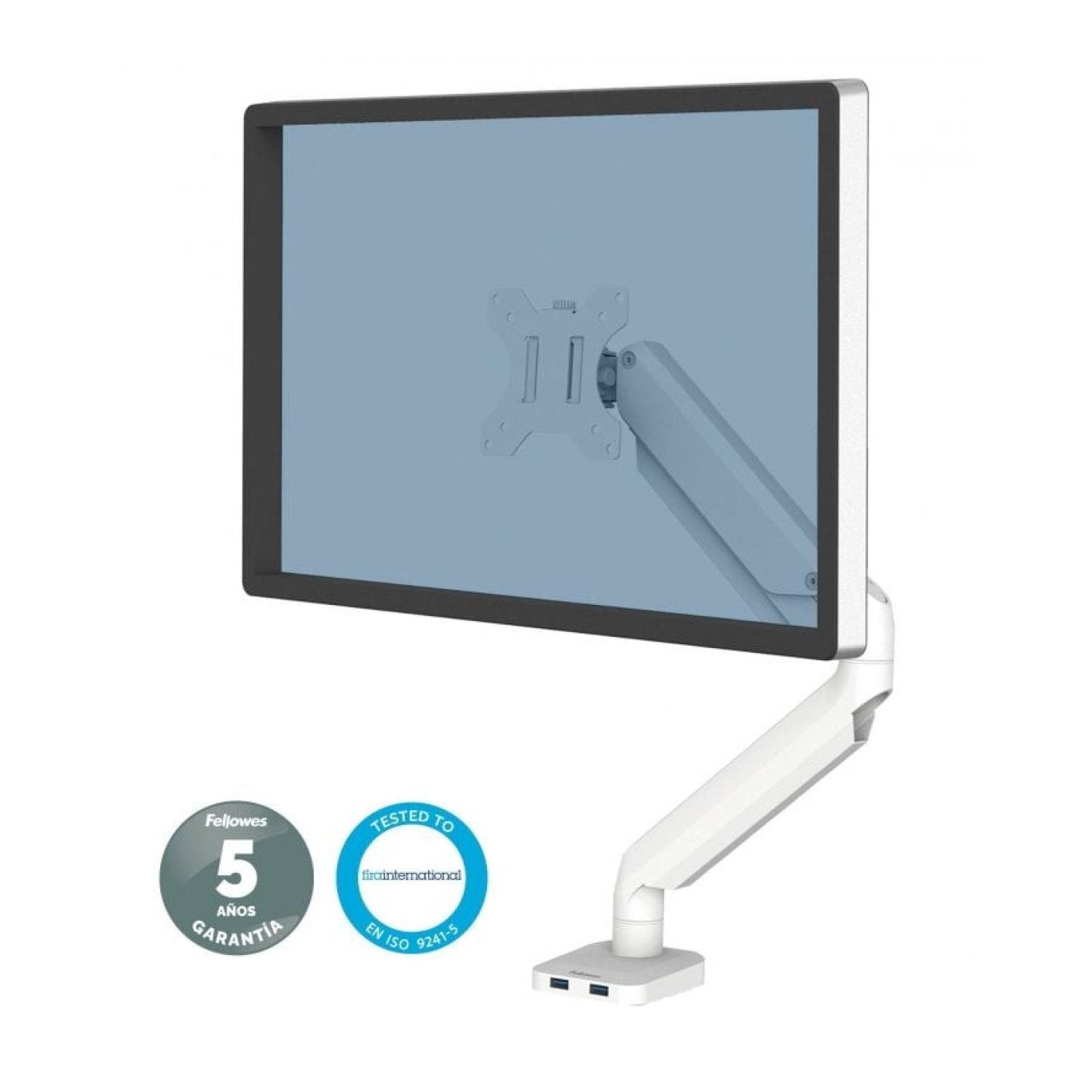 Fellowes · Soporte Monitor Giratorio · Hasta 8kg · Ajustable e Inclinable