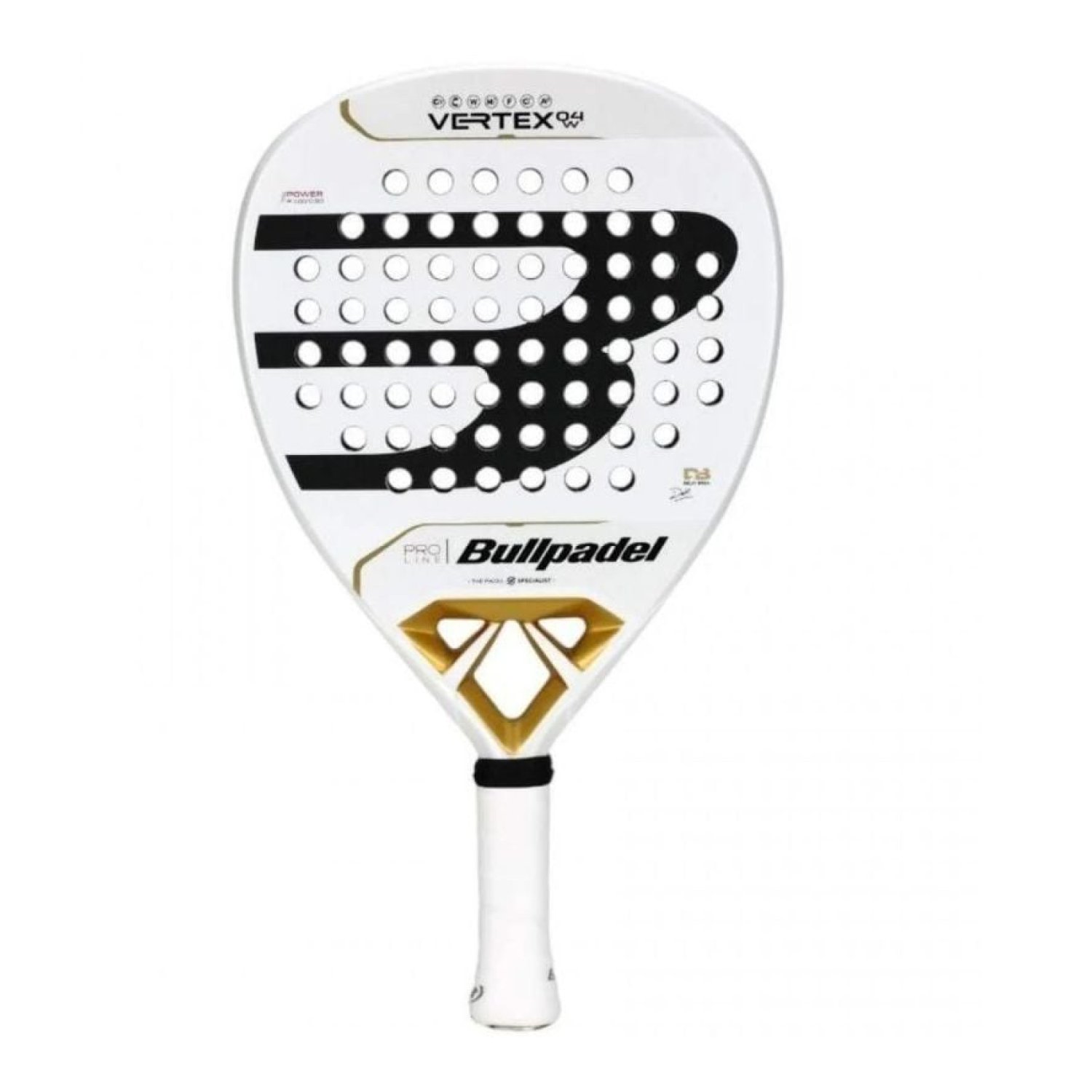 Bullpadel Vertex 04 Pro Line W 2025 · Pala de Pádel · Blanca