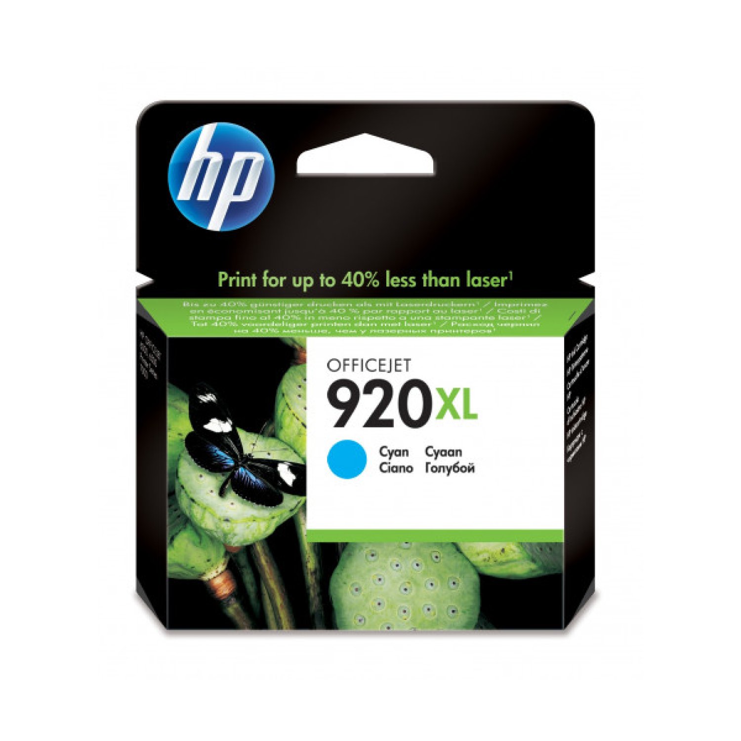 HP · Cartucho Tinta nº920 XL · Alta Capacidad · Cian