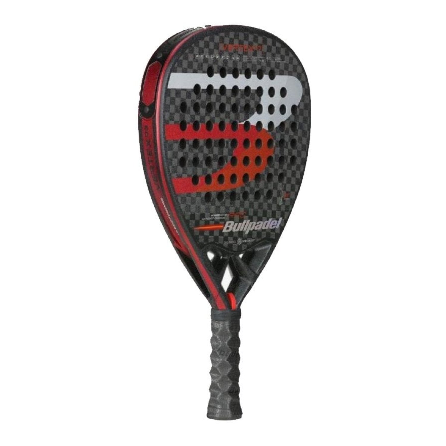 Bullpadel Vertex 03 Pro 22 · Pala de Pádel · Negra y Roja · Profesional