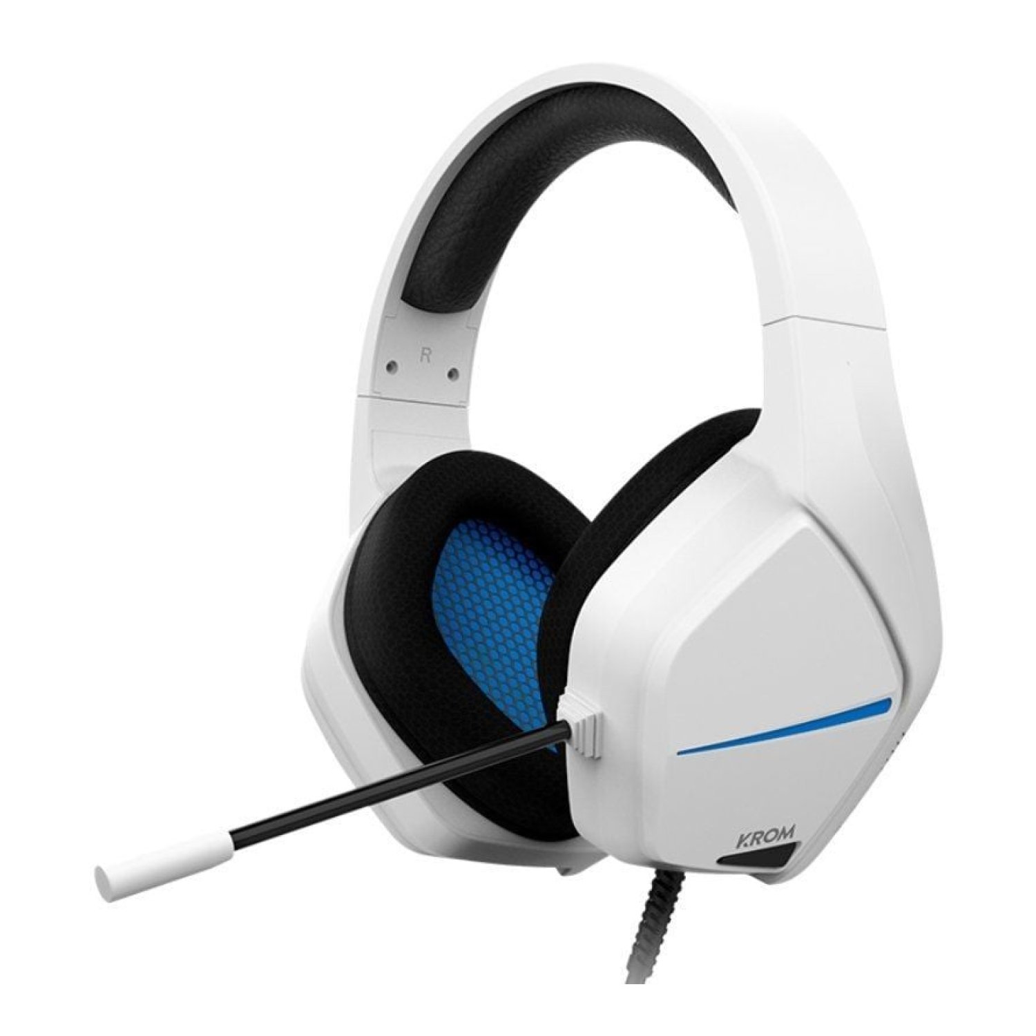 Krom Kopa Move · Auriculares Gaming · Jack 3.5 · Micrófono Integrado · Blancos