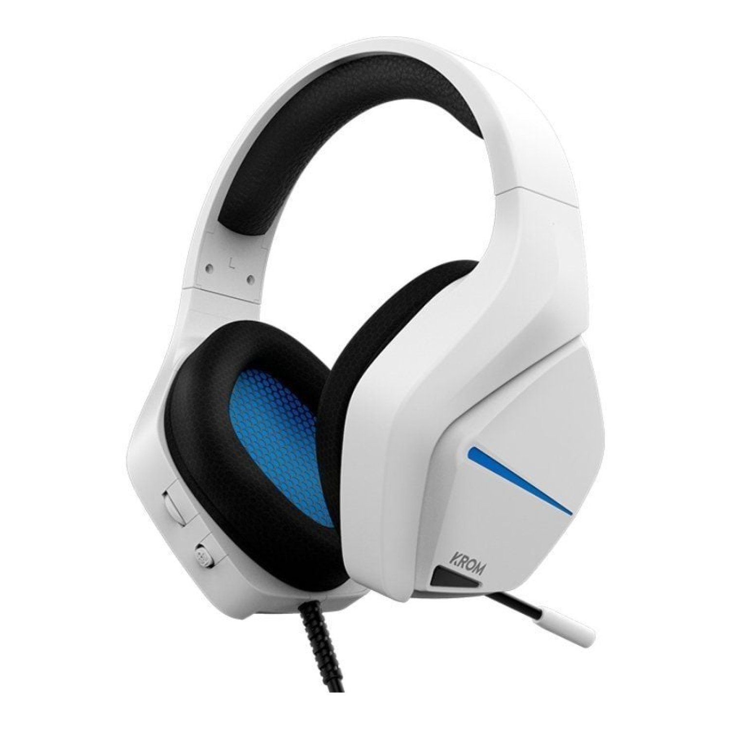 Krom Kopa Move · Auriculares Gaming · Jack 3.5 · Micrófono Integrado · Blancos