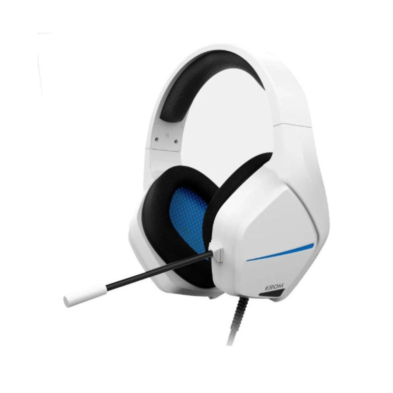 Krom Kopa Move · Auriculares Gaming · Jack 3.5 · Micrófono Integrado · Blancos