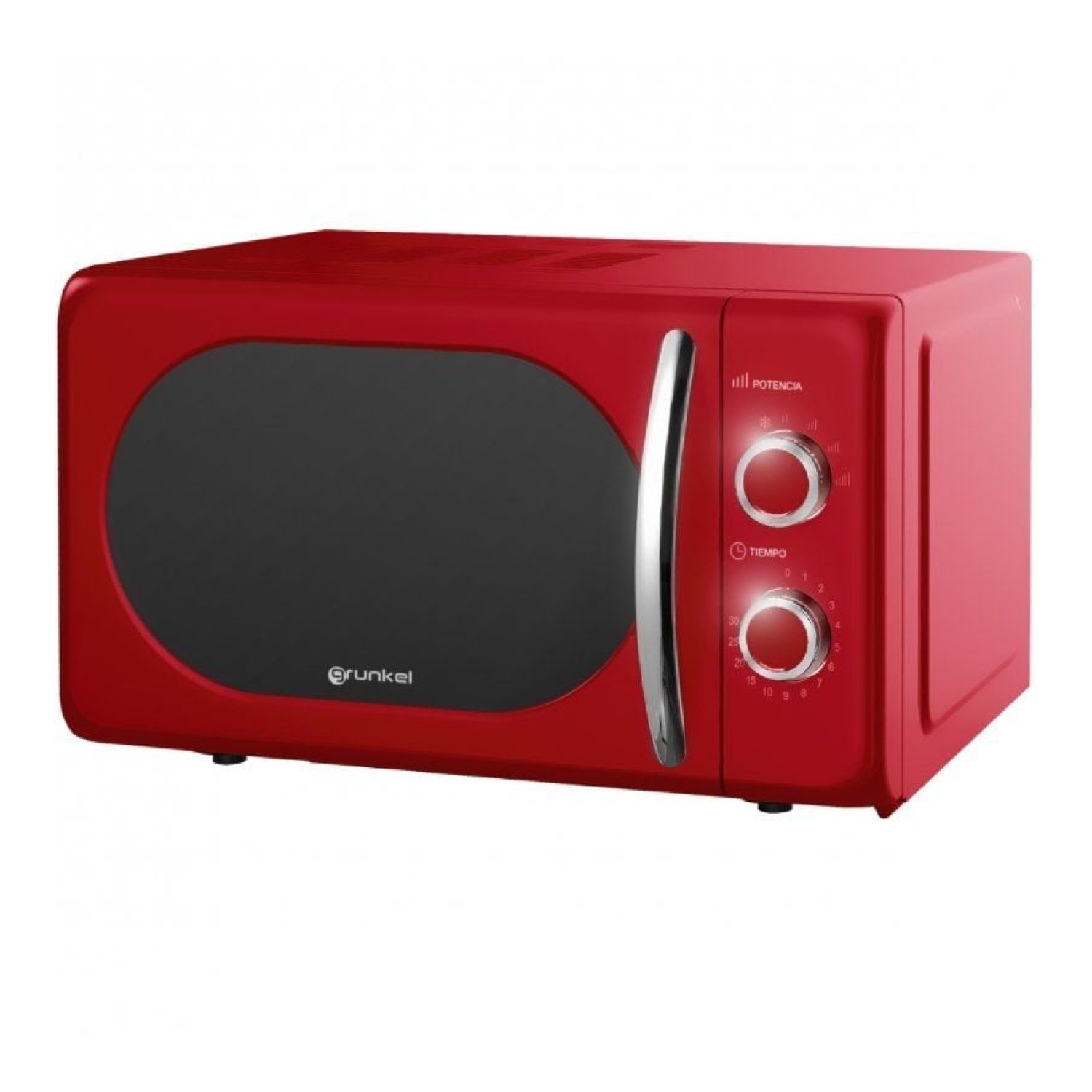 Grunkel Microondas Vintage · 20L · 700W · Rojo