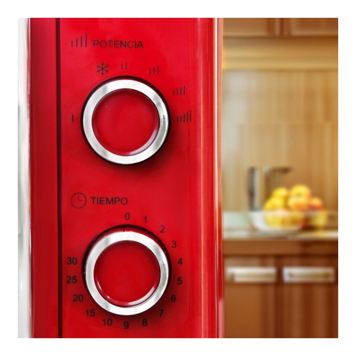 Grunkel Microondas Vintage · 20L · 700W · Rojo
