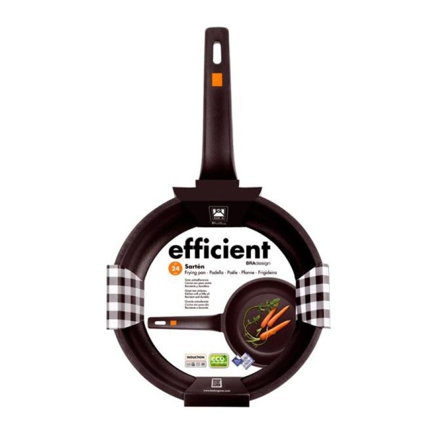 Sartén BRA Efficient · Ø20cm · Aluminio fundido · Apta para inducción