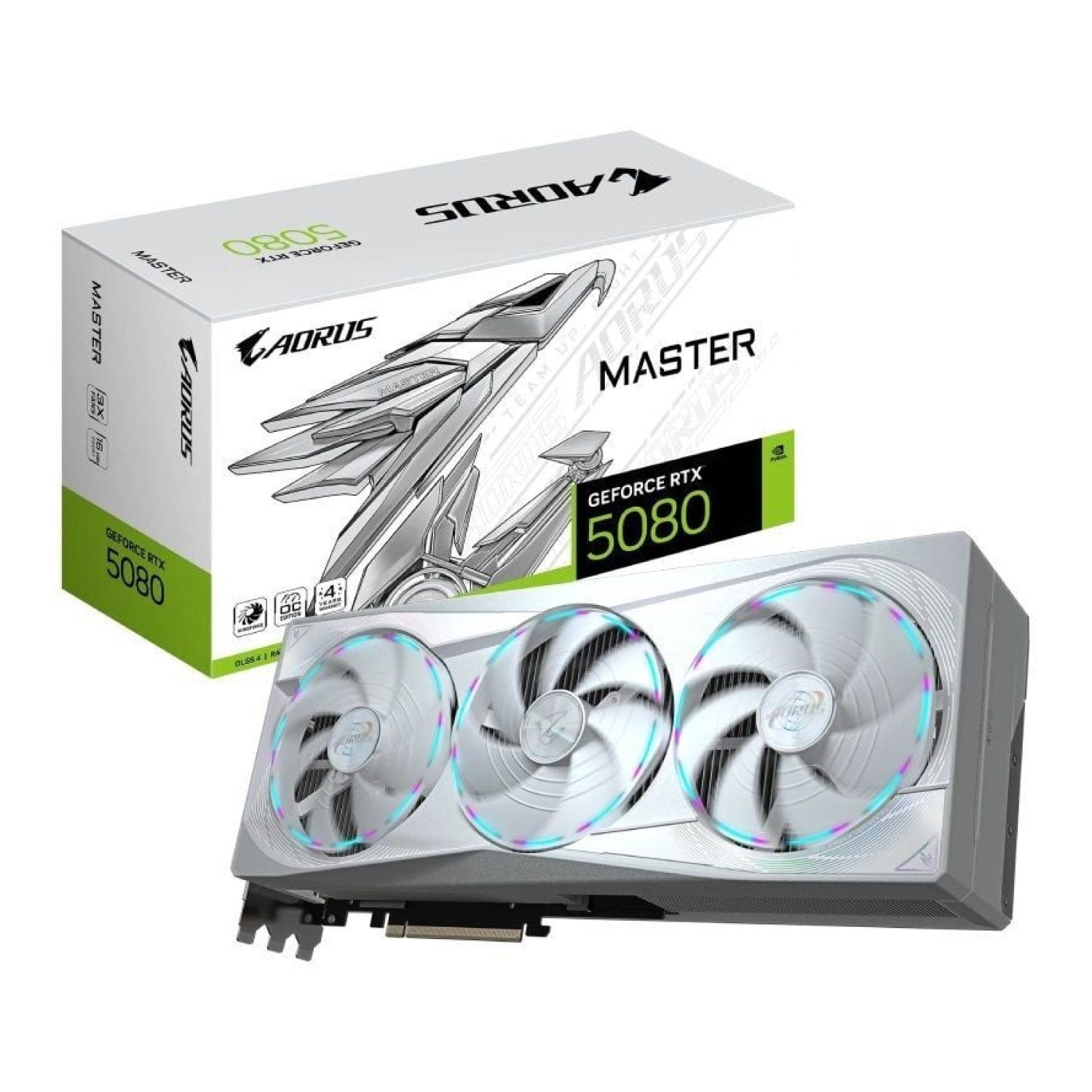 Gigabyte AORUS GeForce RTX 5080 MASTER ICE · 16GB GDDR7
